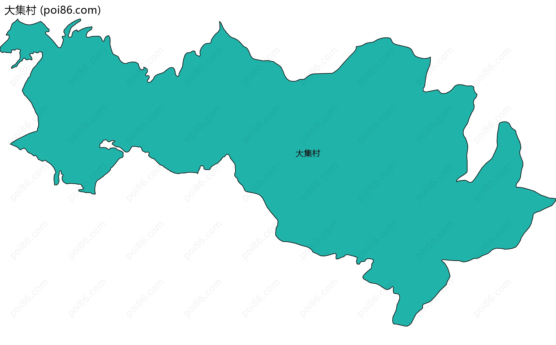大集村边界地图