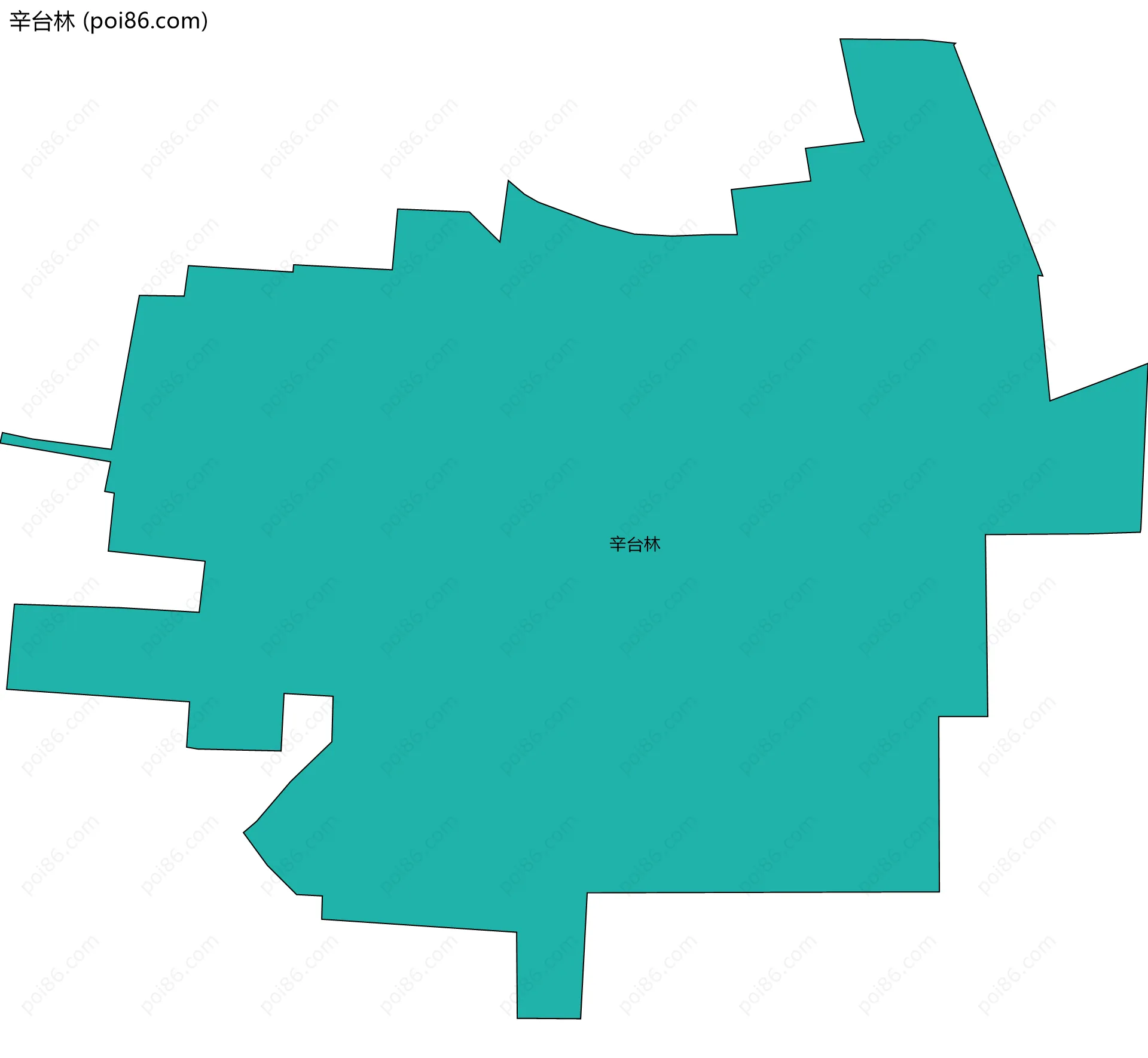 辛台林边界地图