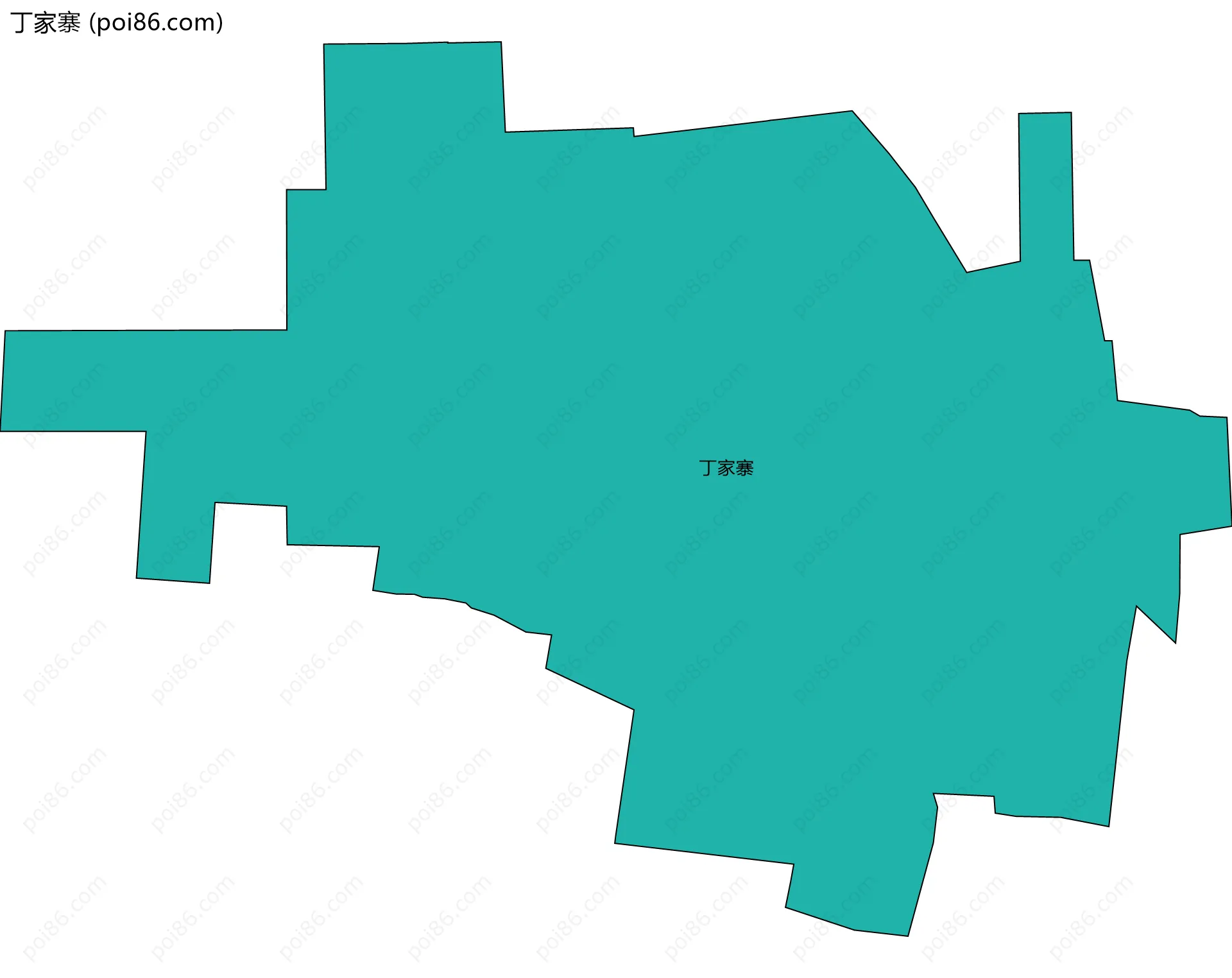 丁家寨边界地图