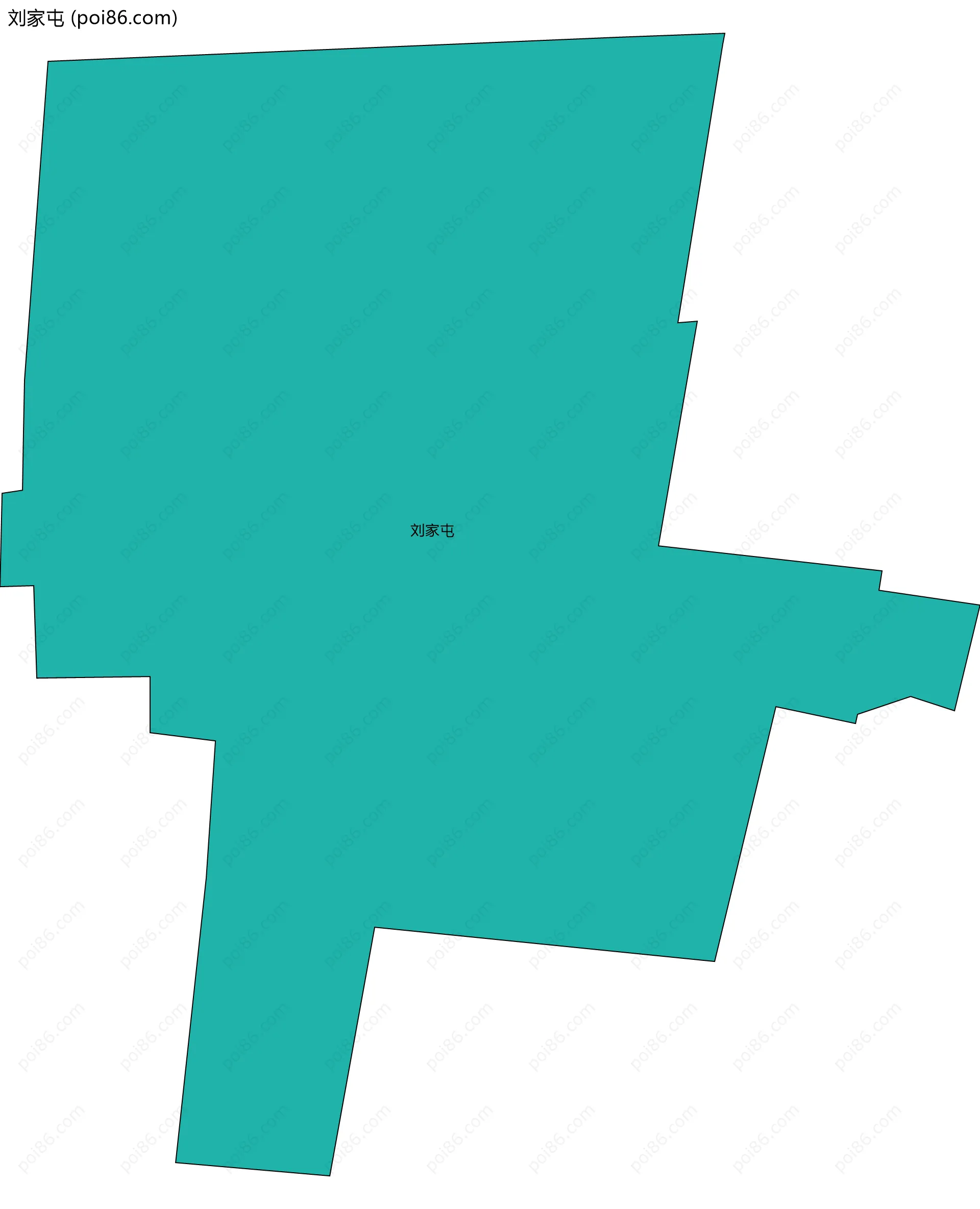 刘家屯边界地图