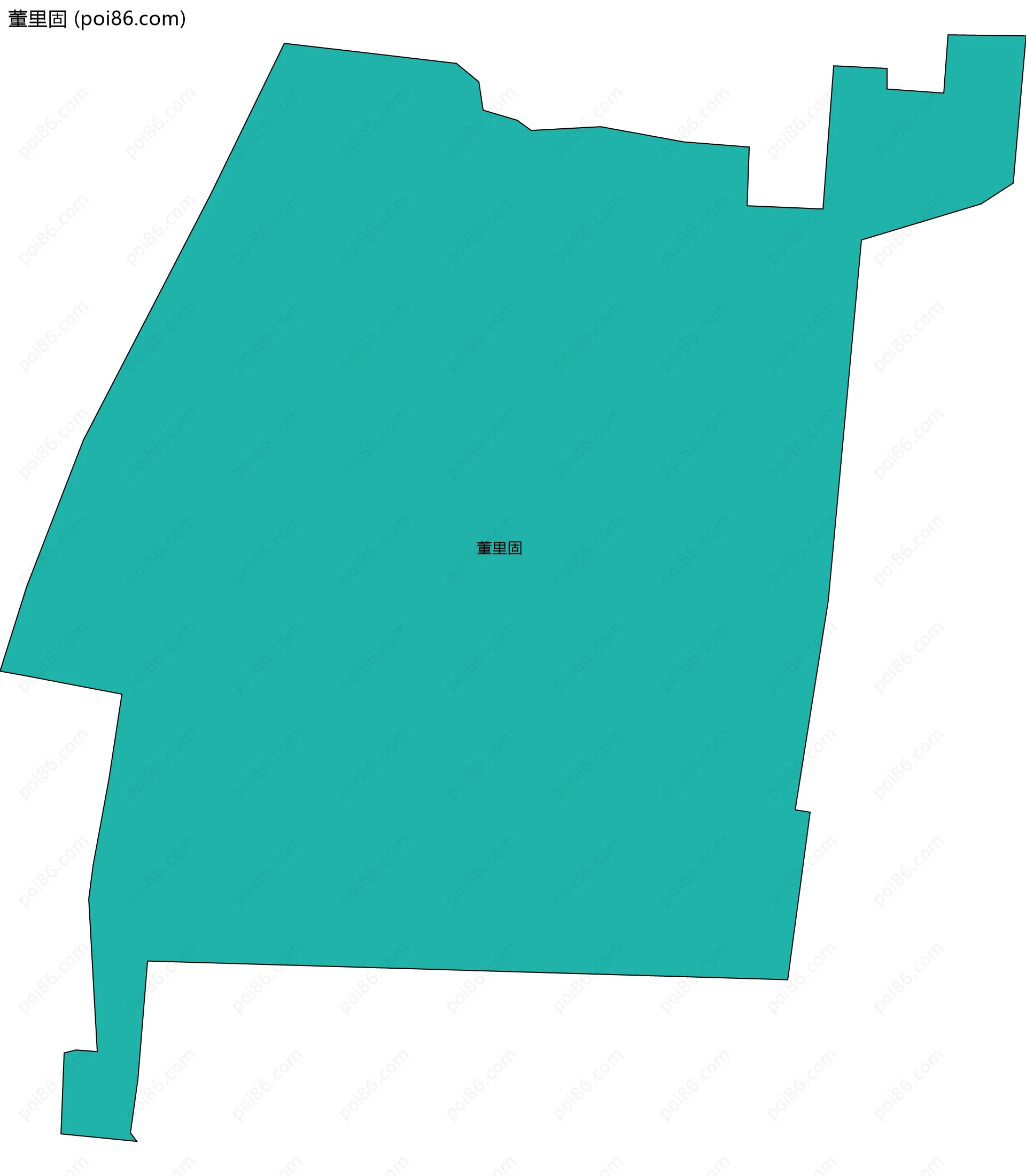 董里固边界地图