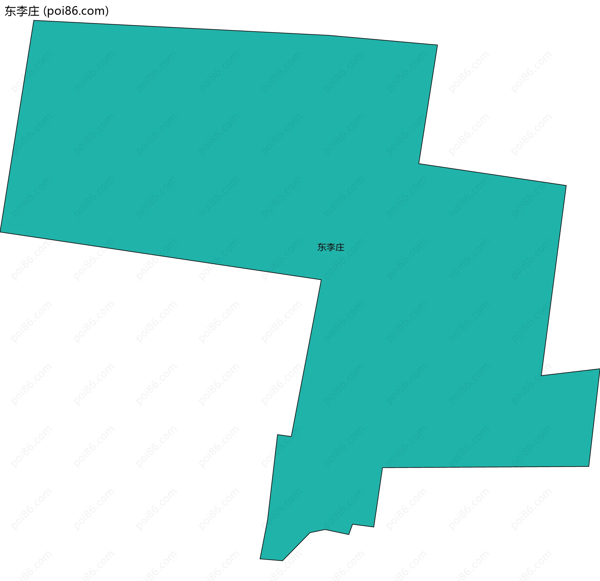 东李庄边界地图