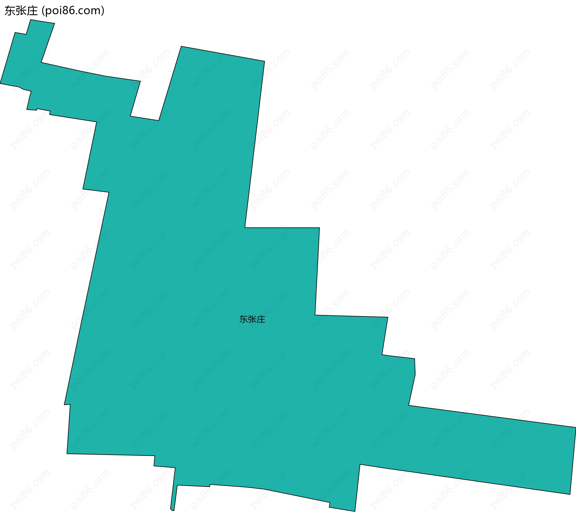 东张庄边界地图