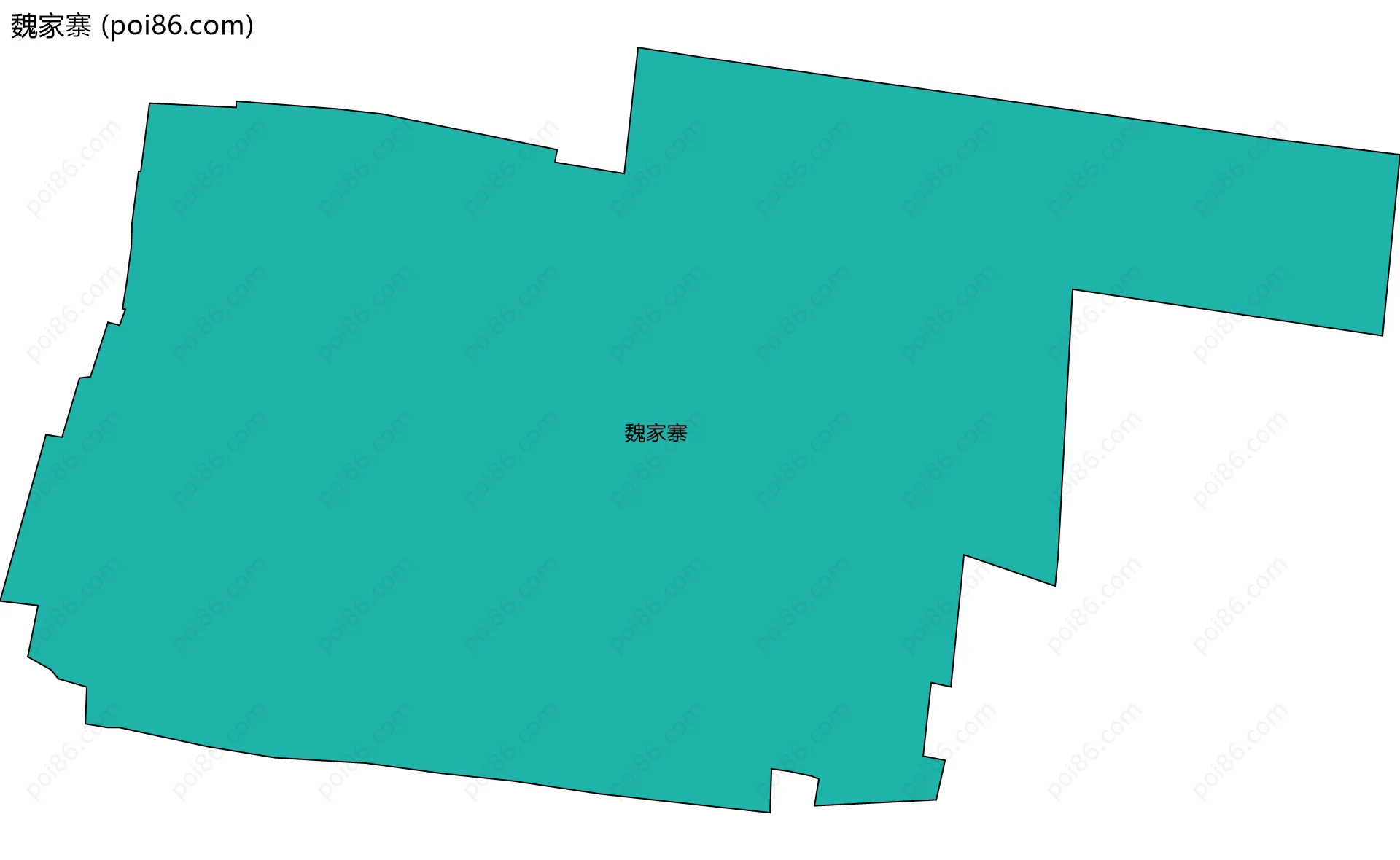 魏家寨边界地图