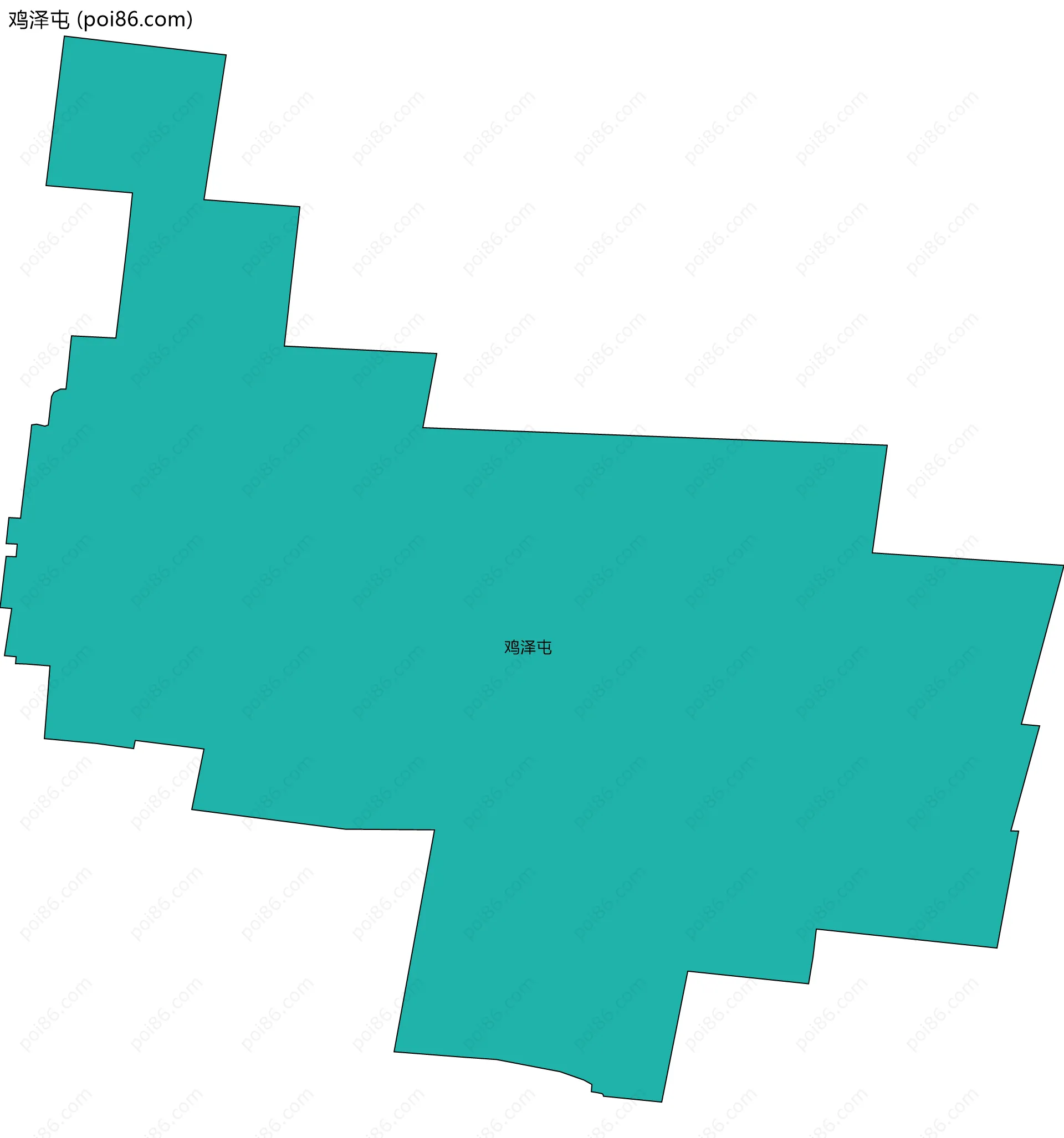 鸡泽屯边界地图