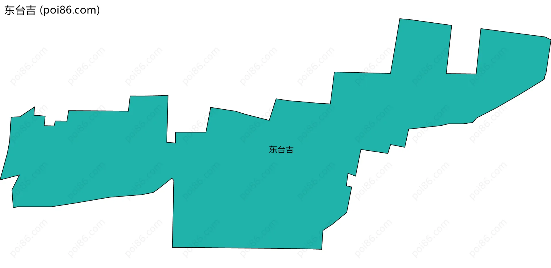 东台吉边界地图