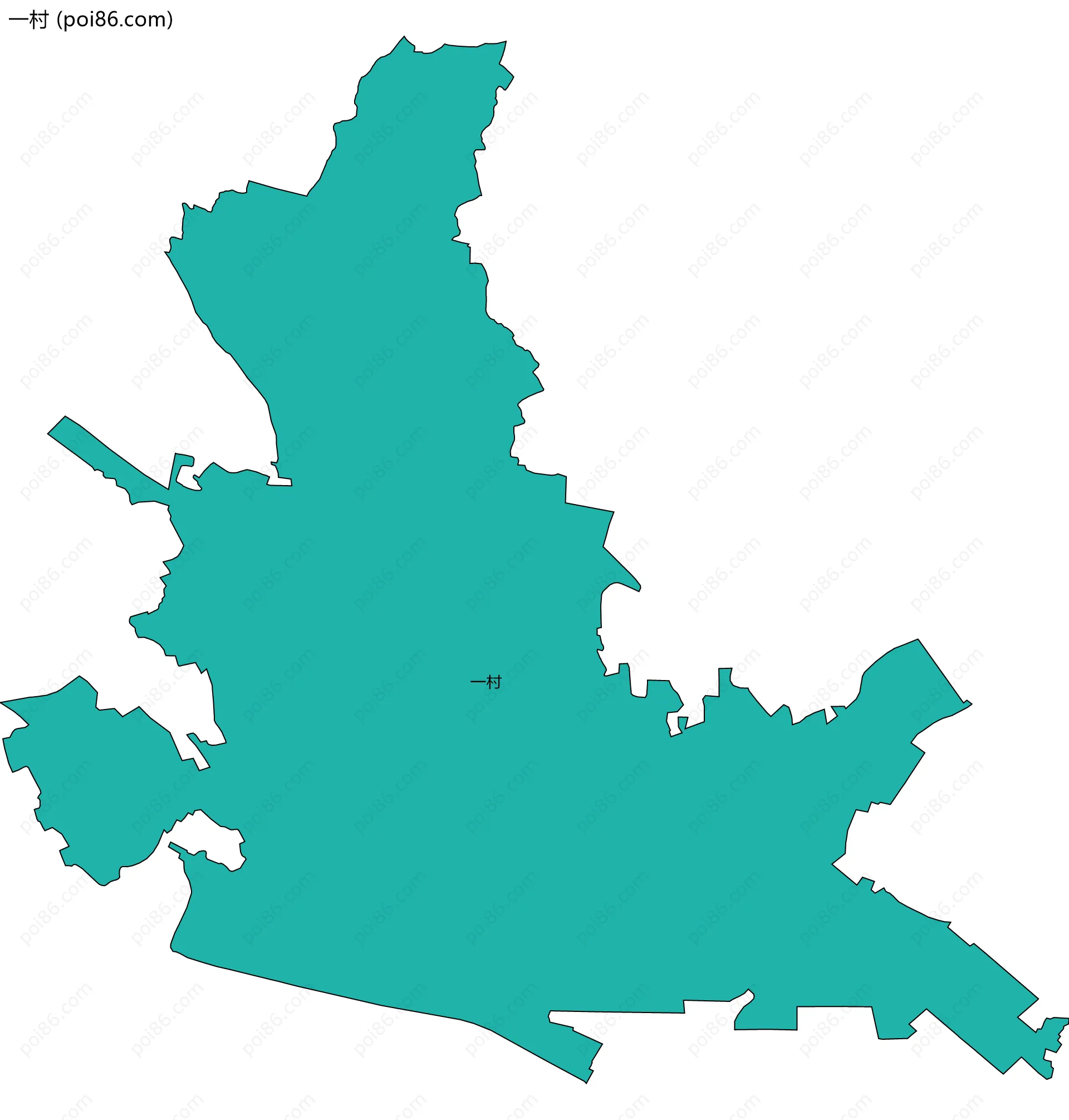 一村边界地图