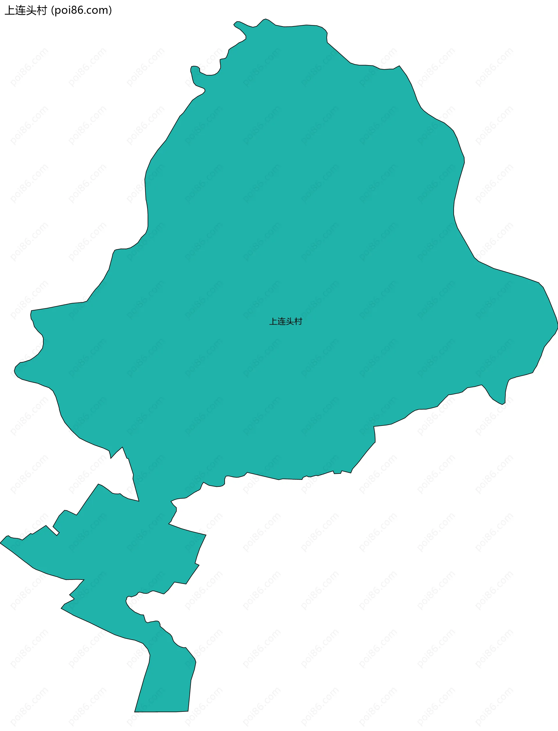 上连头村边界地图