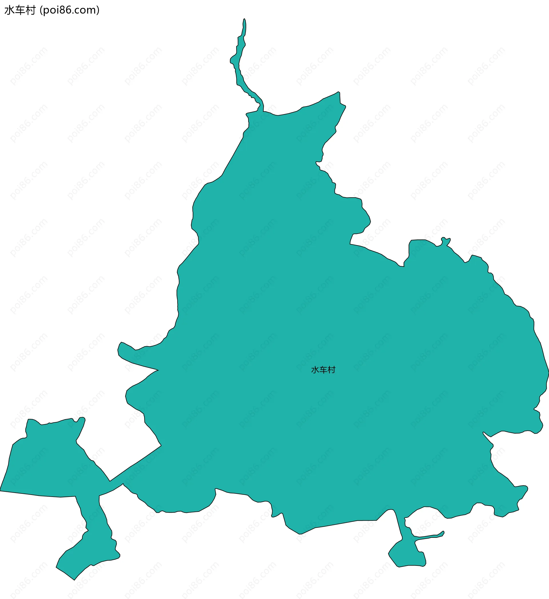 水车村边界地图