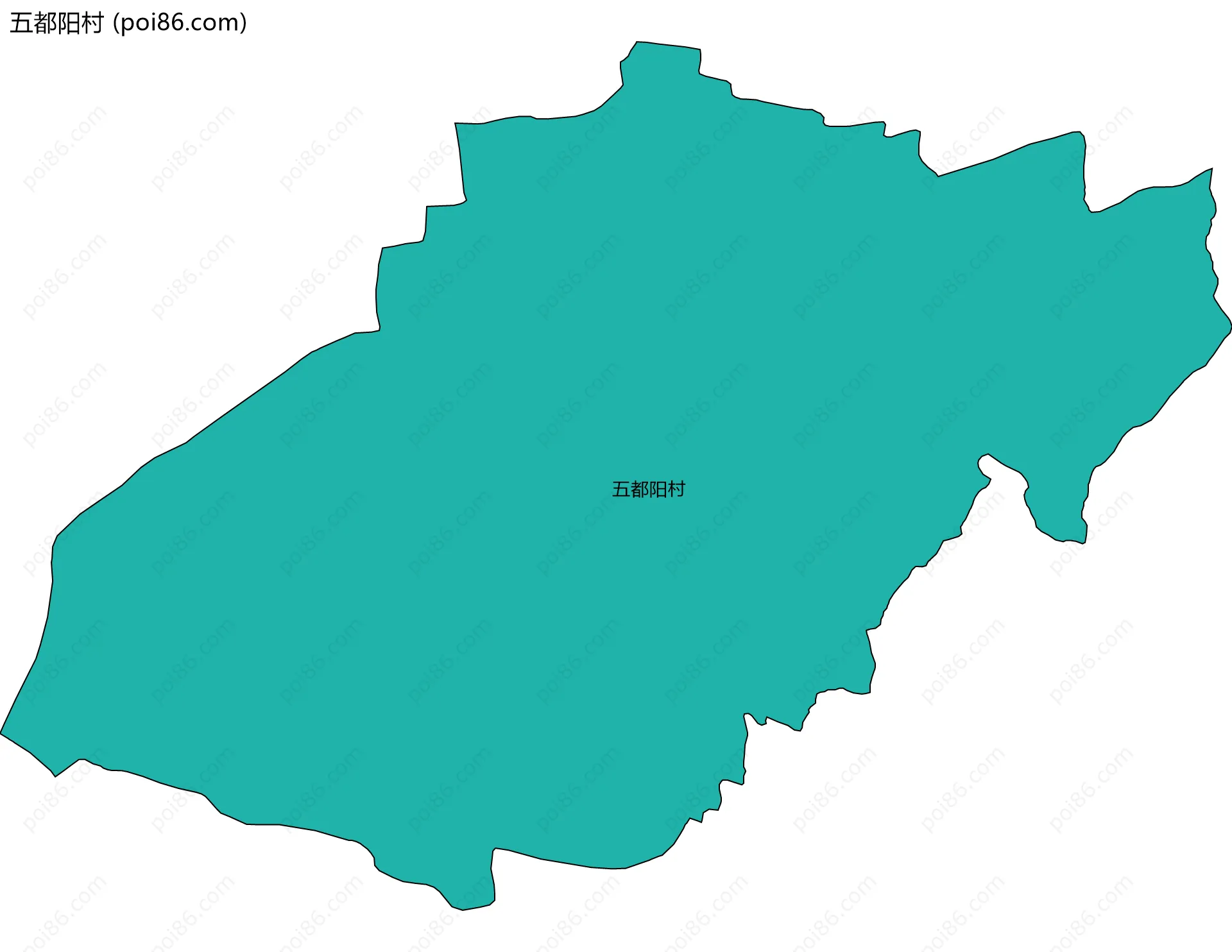 五都阳村边界地图
