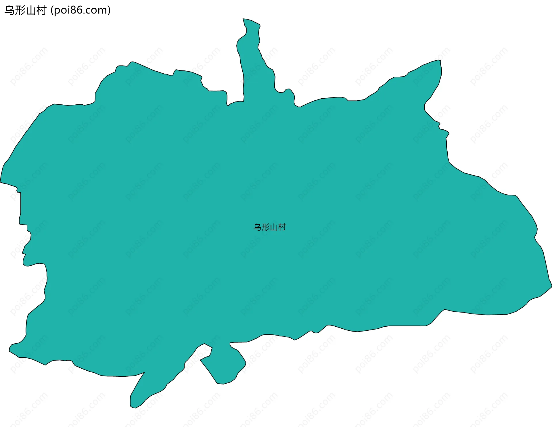 乌形山村边界地图