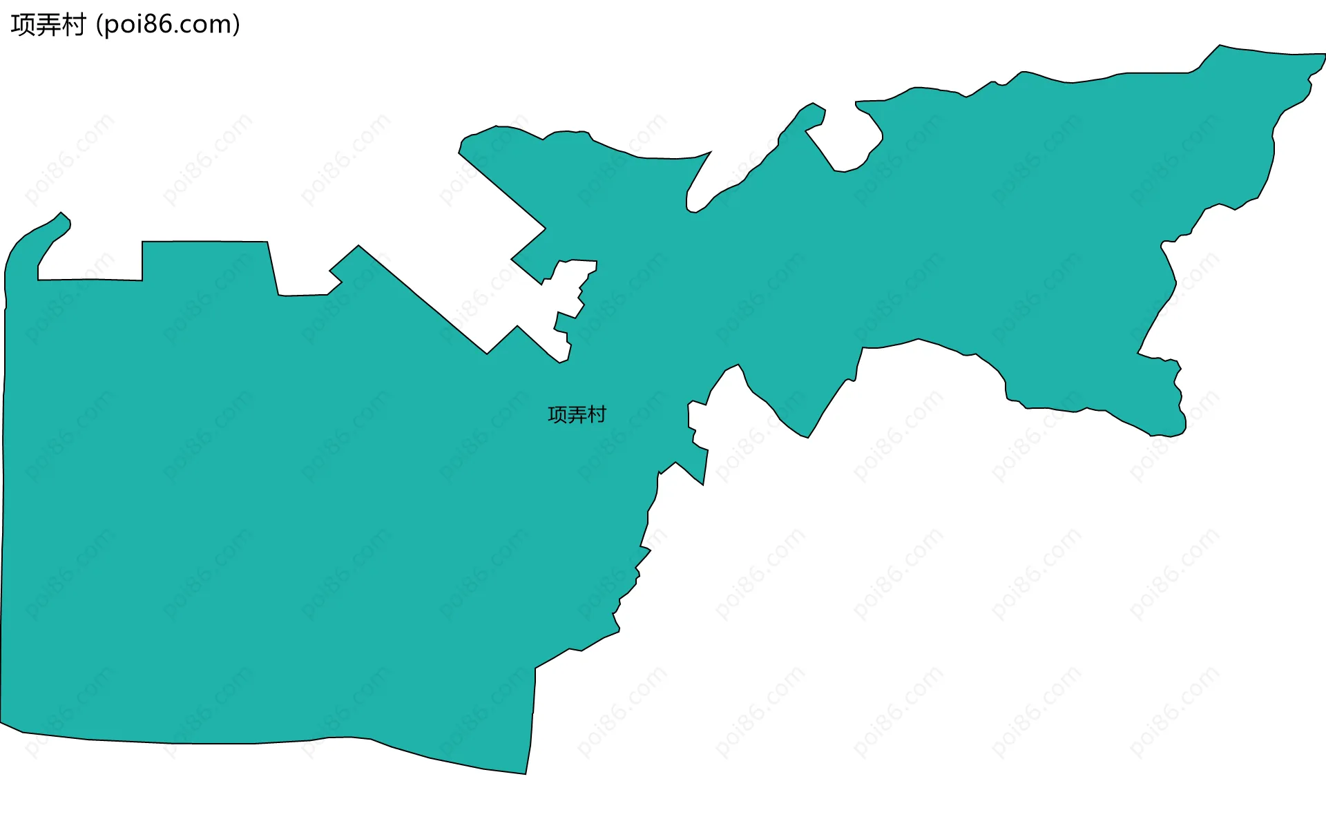 项弄村边界地图