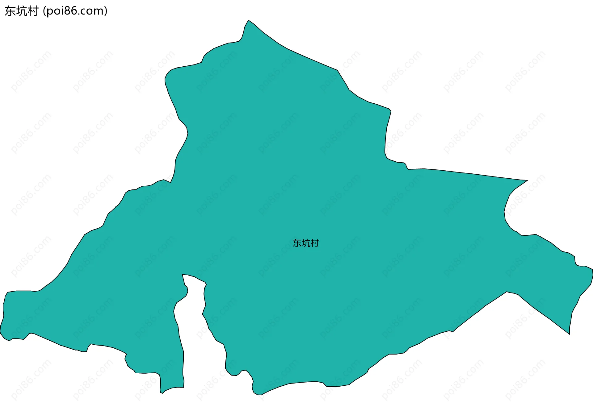 东坑村边界地图
