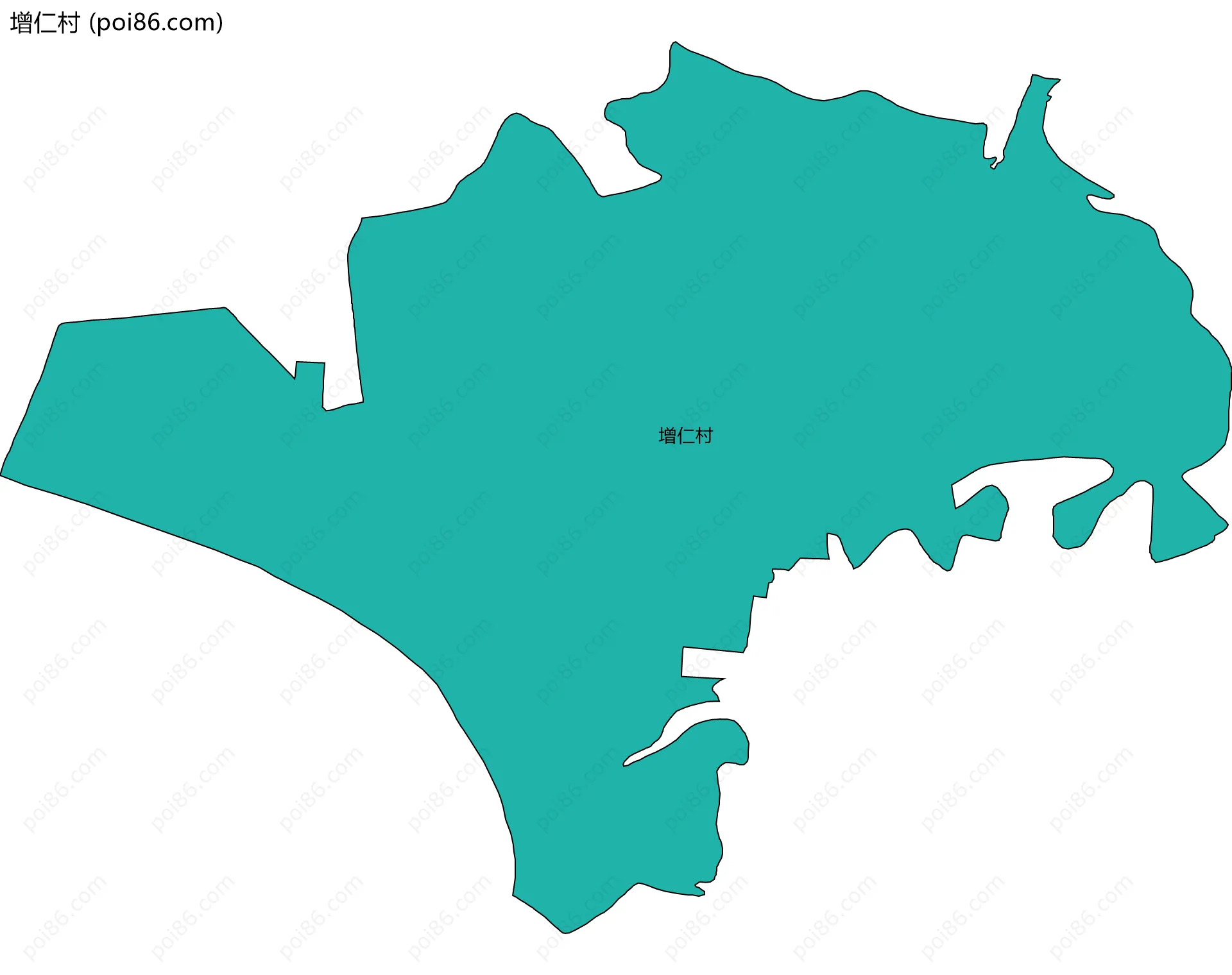 增仁村边界地图