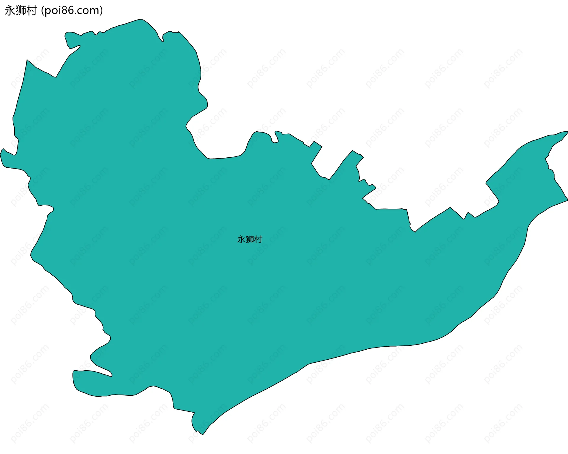 永狮村边界地图
