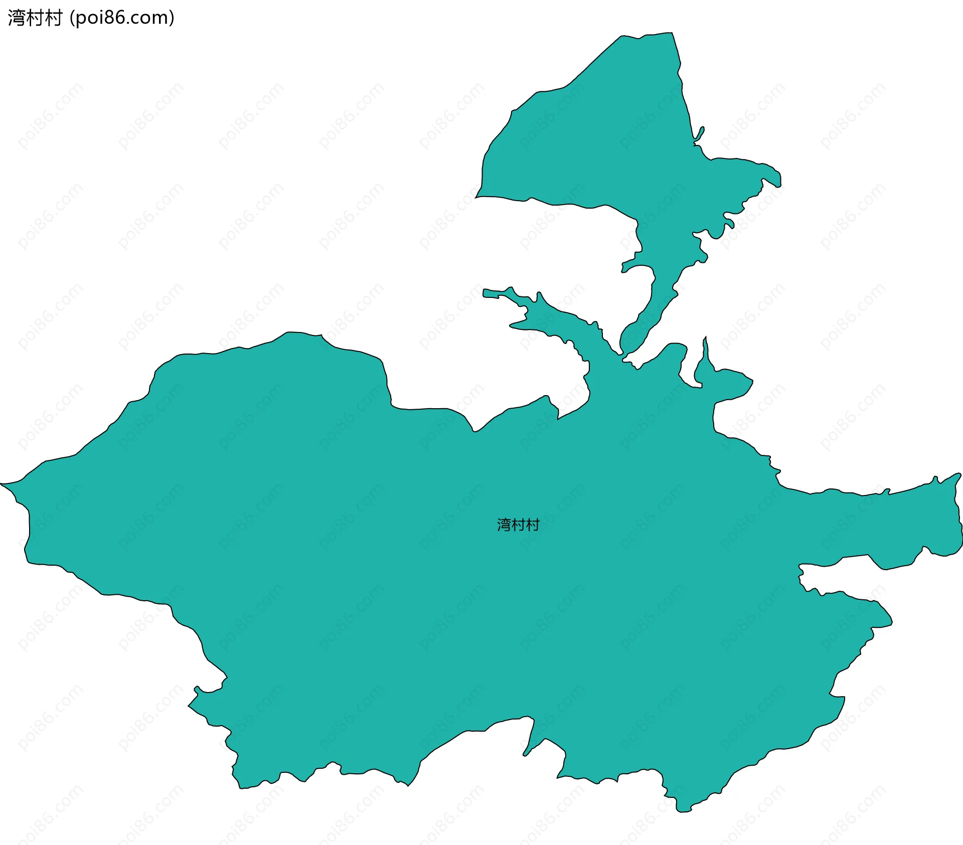 湾村村边界地图