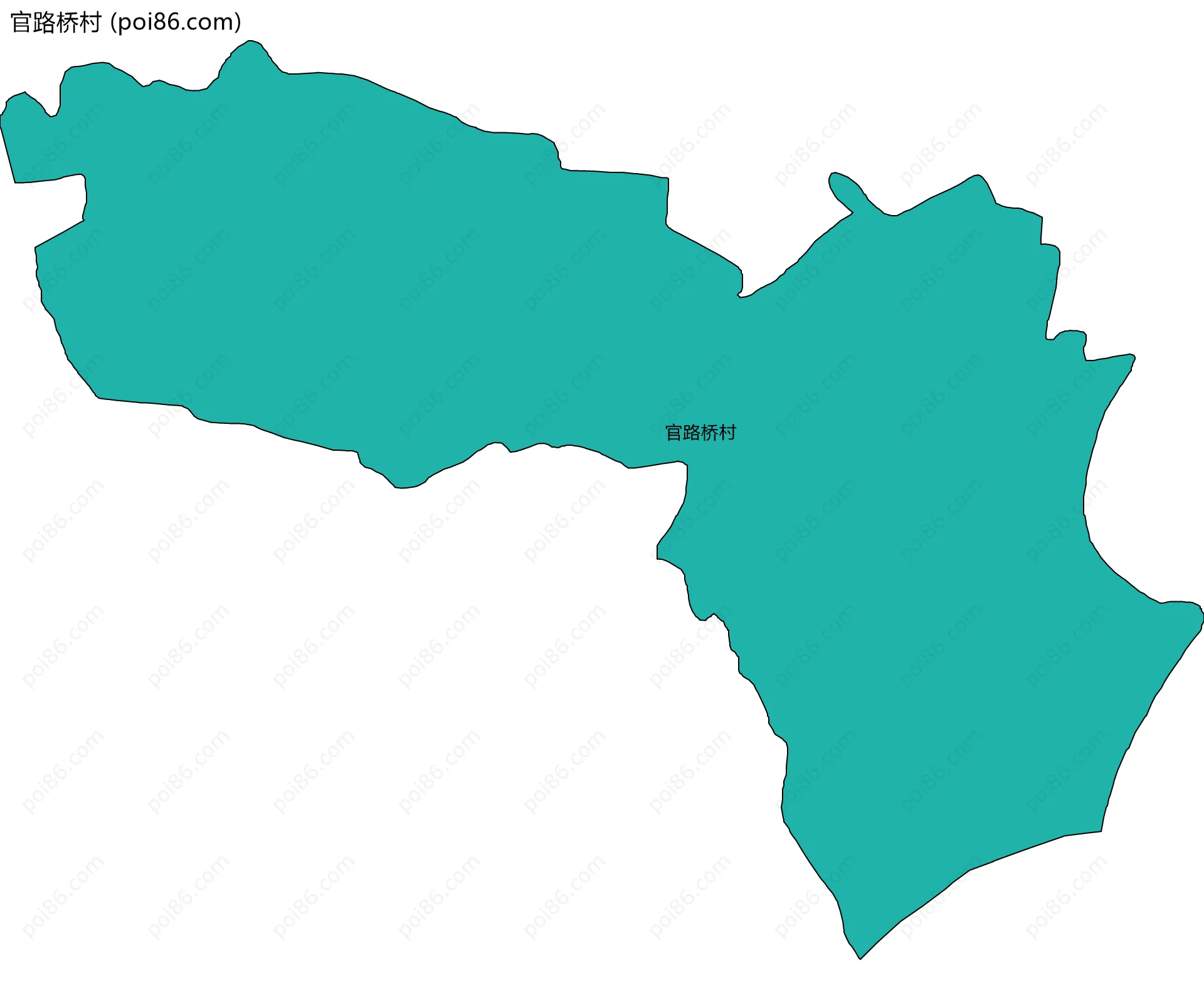 官路桥村边界地图