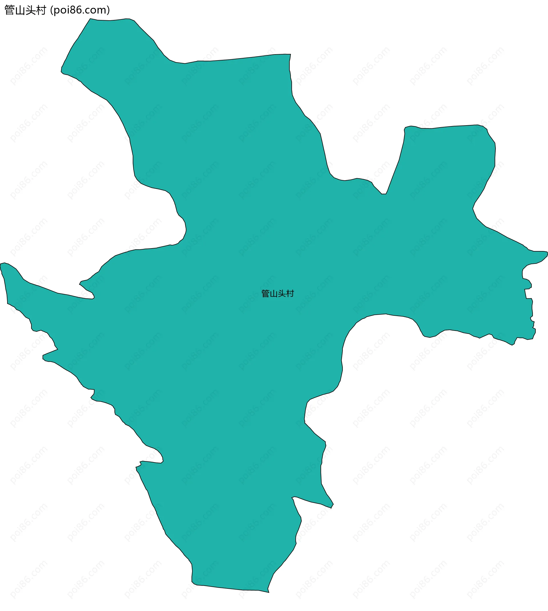 管山头村边界地图