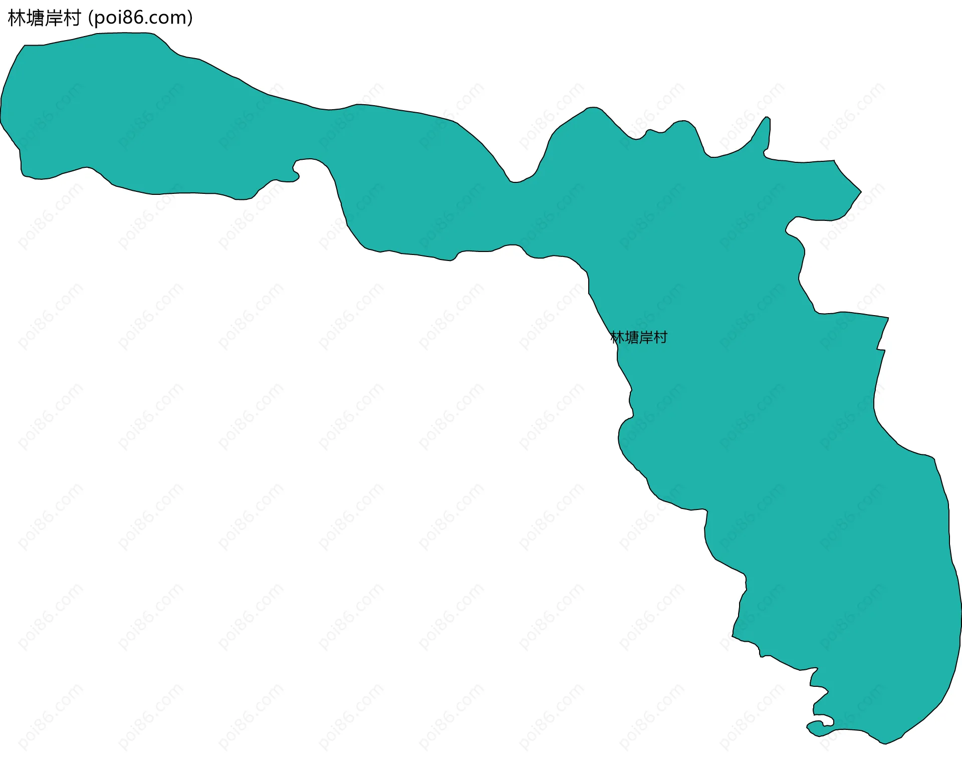 林塘岸村边界地图