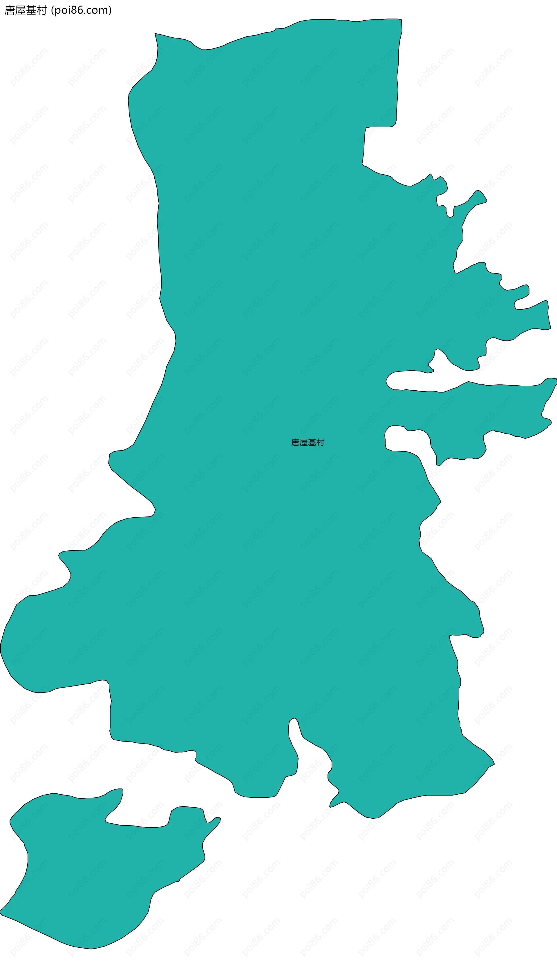 唐屋基村边界地图