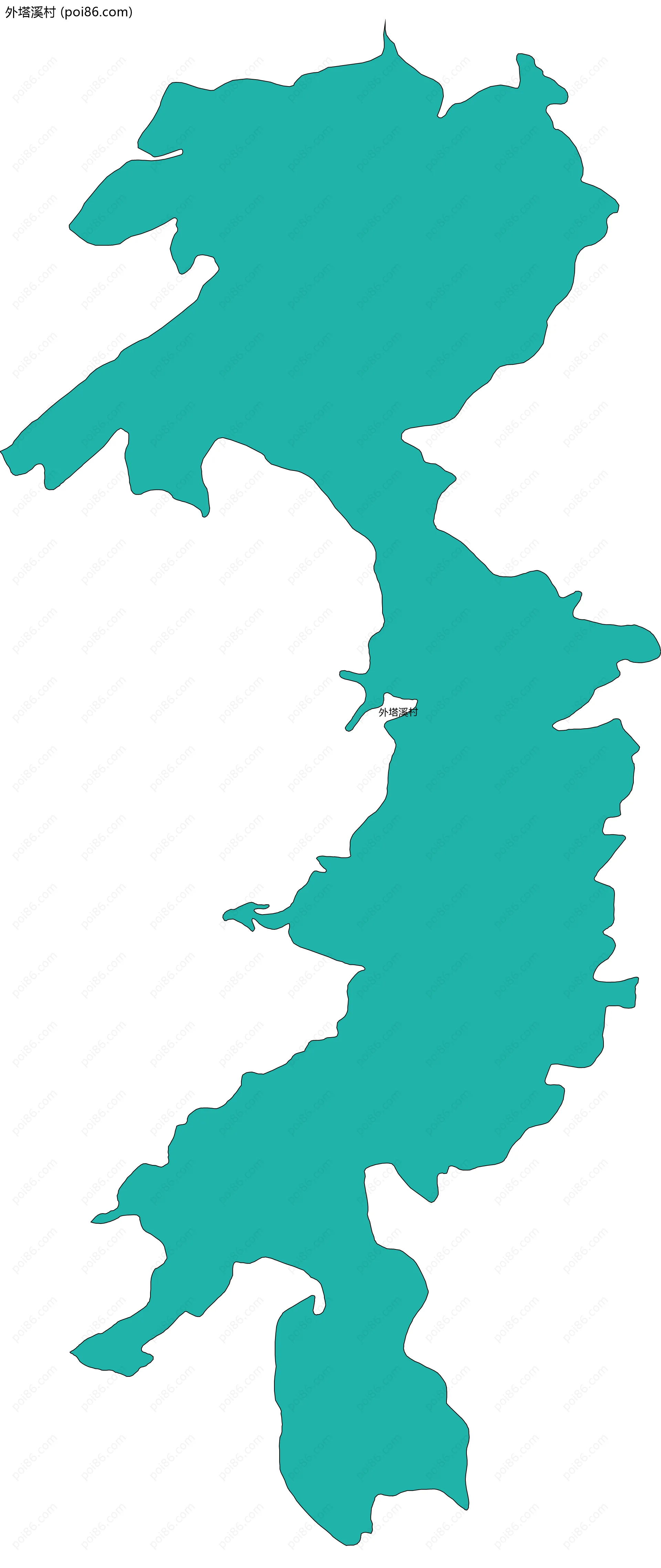 外塔溪村边界地图