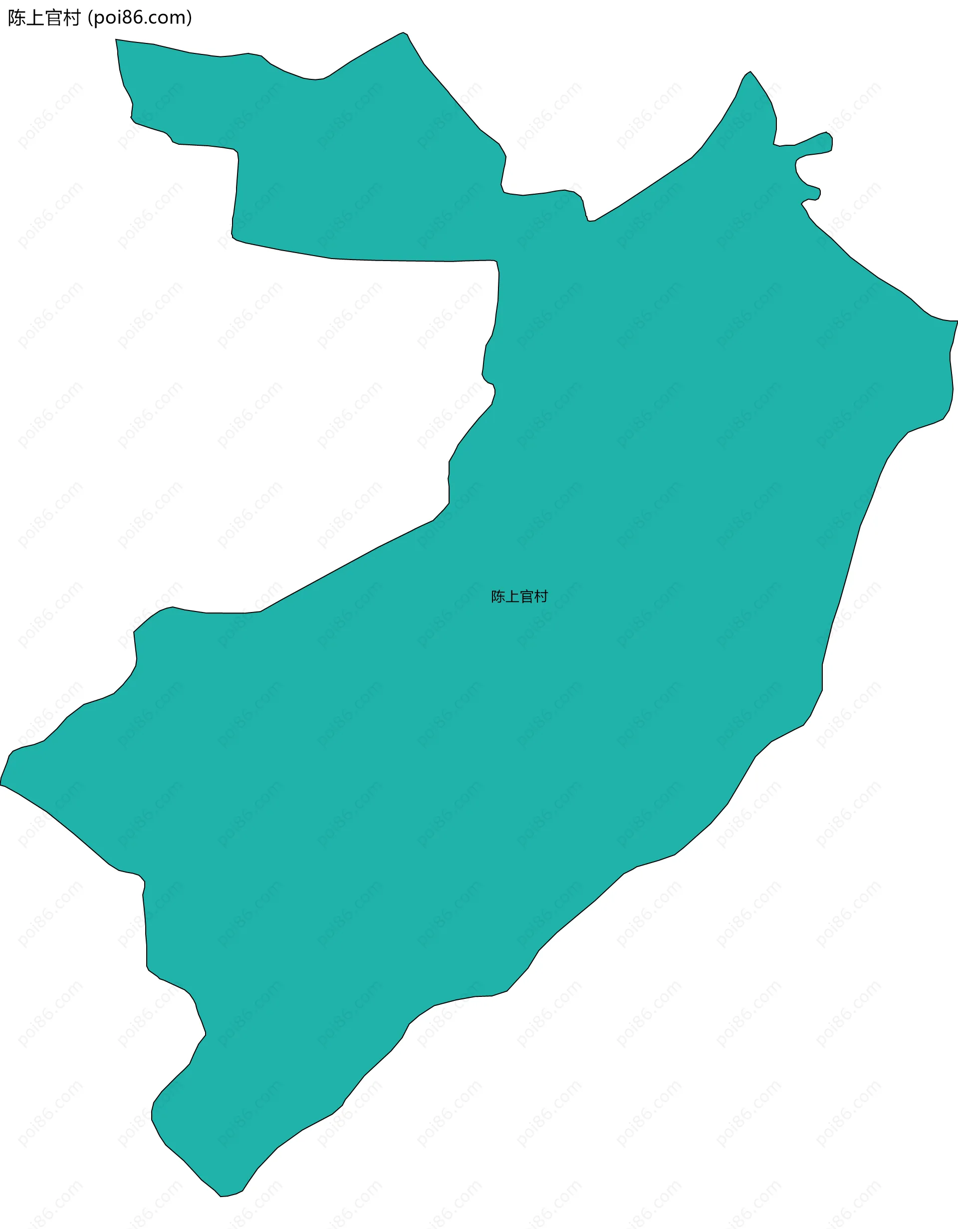 陈上官村边界地图