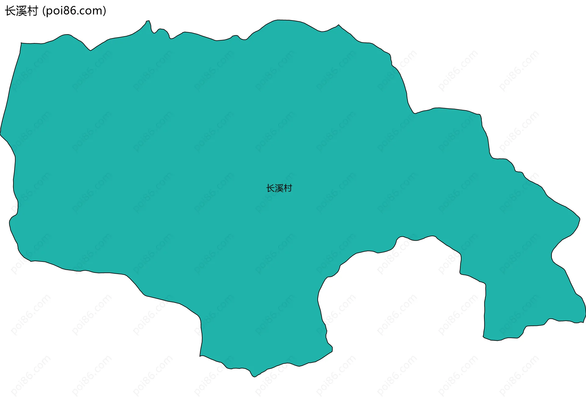 长溪村边界地图