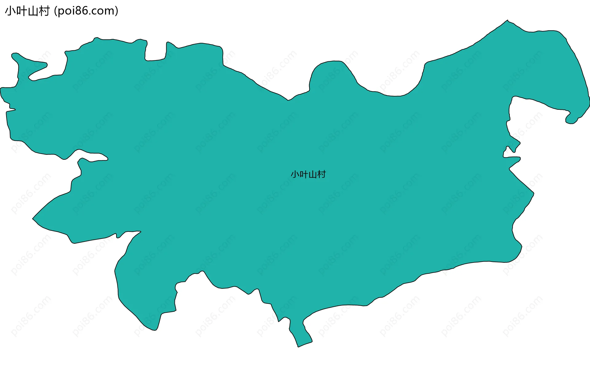 小叶山村边界地图