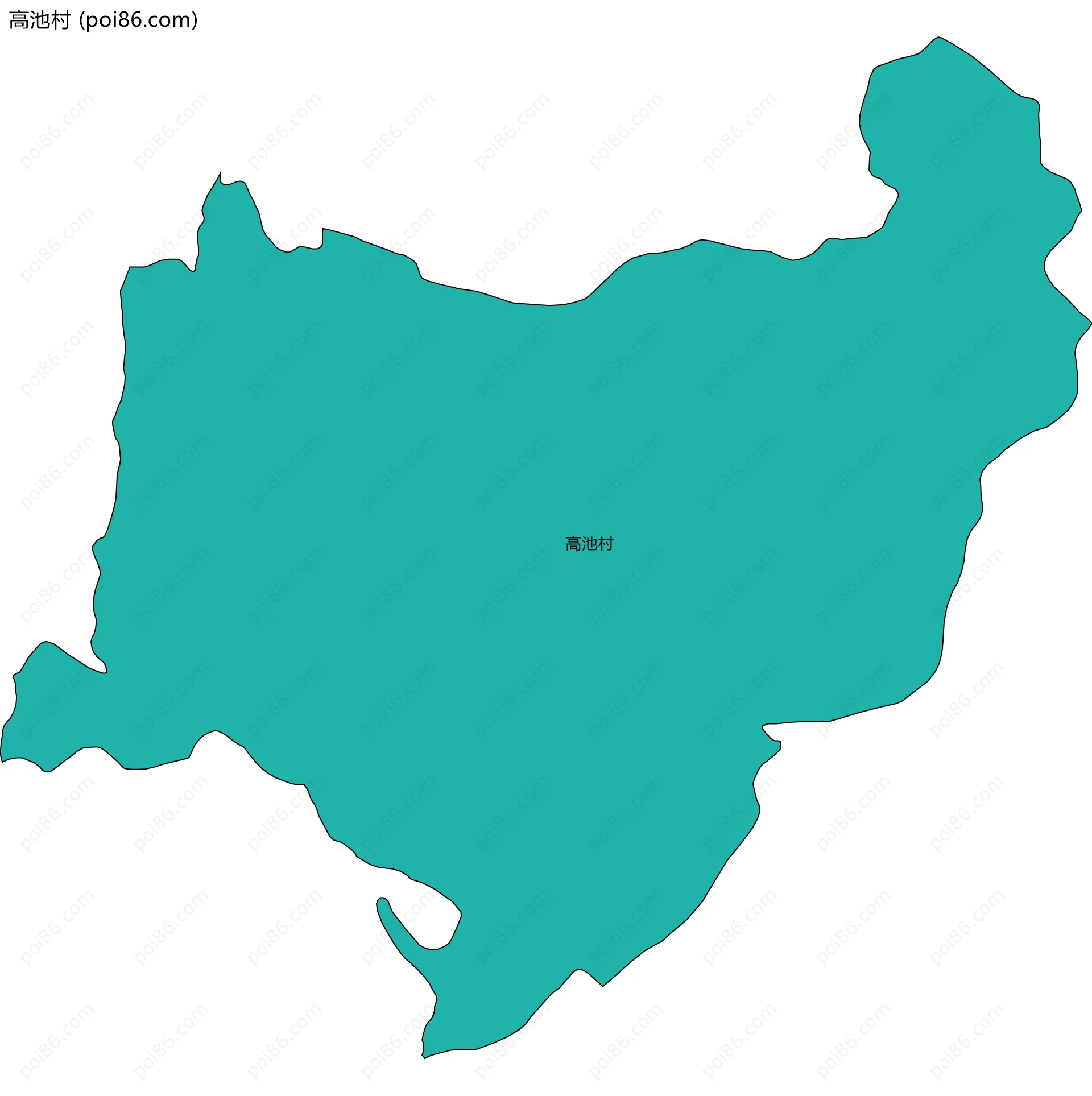 高池村边界地图