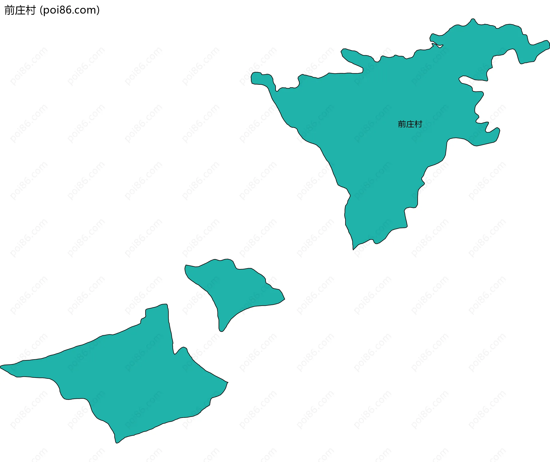 前庄村边界地图