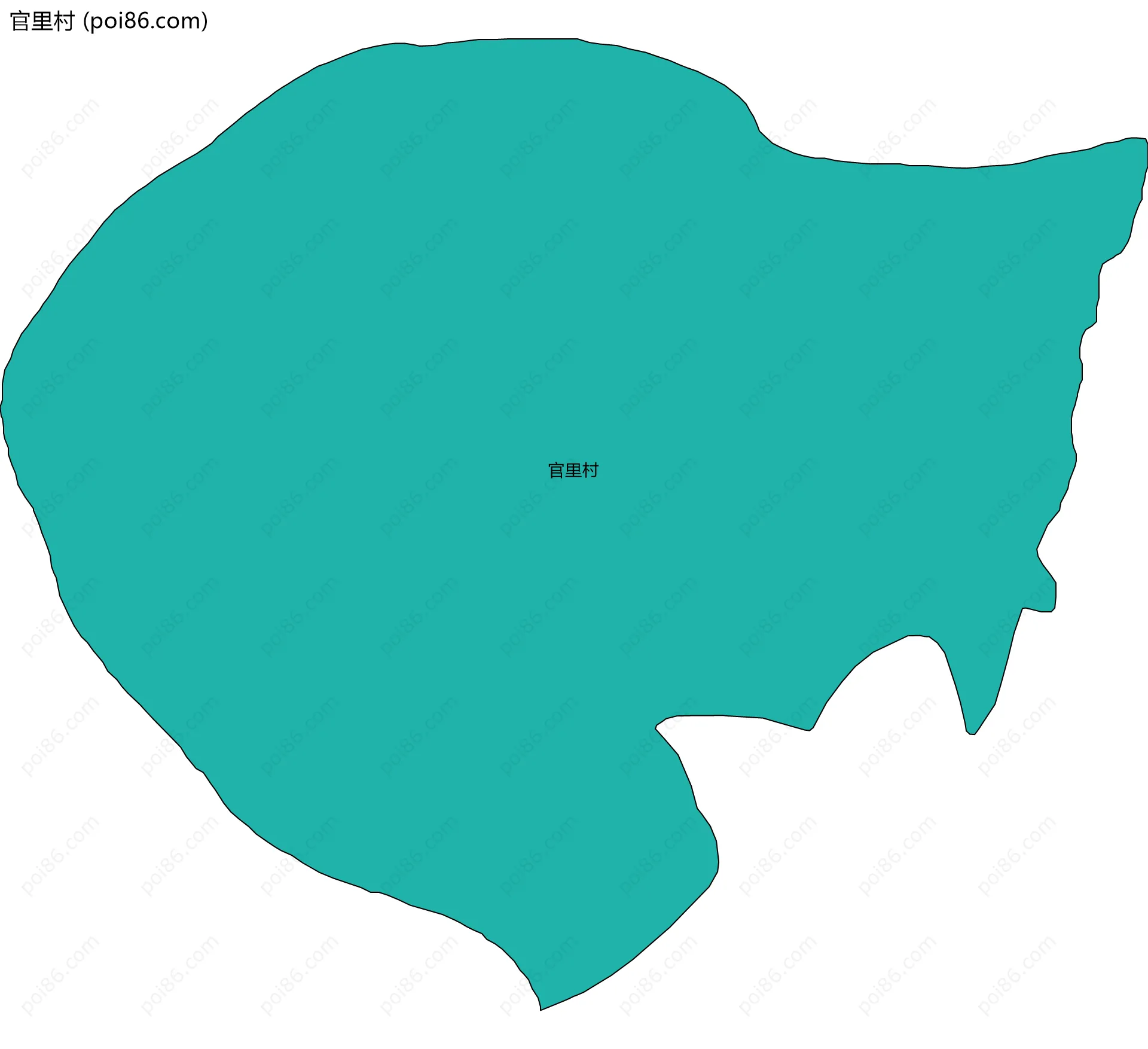 官里村边界地图