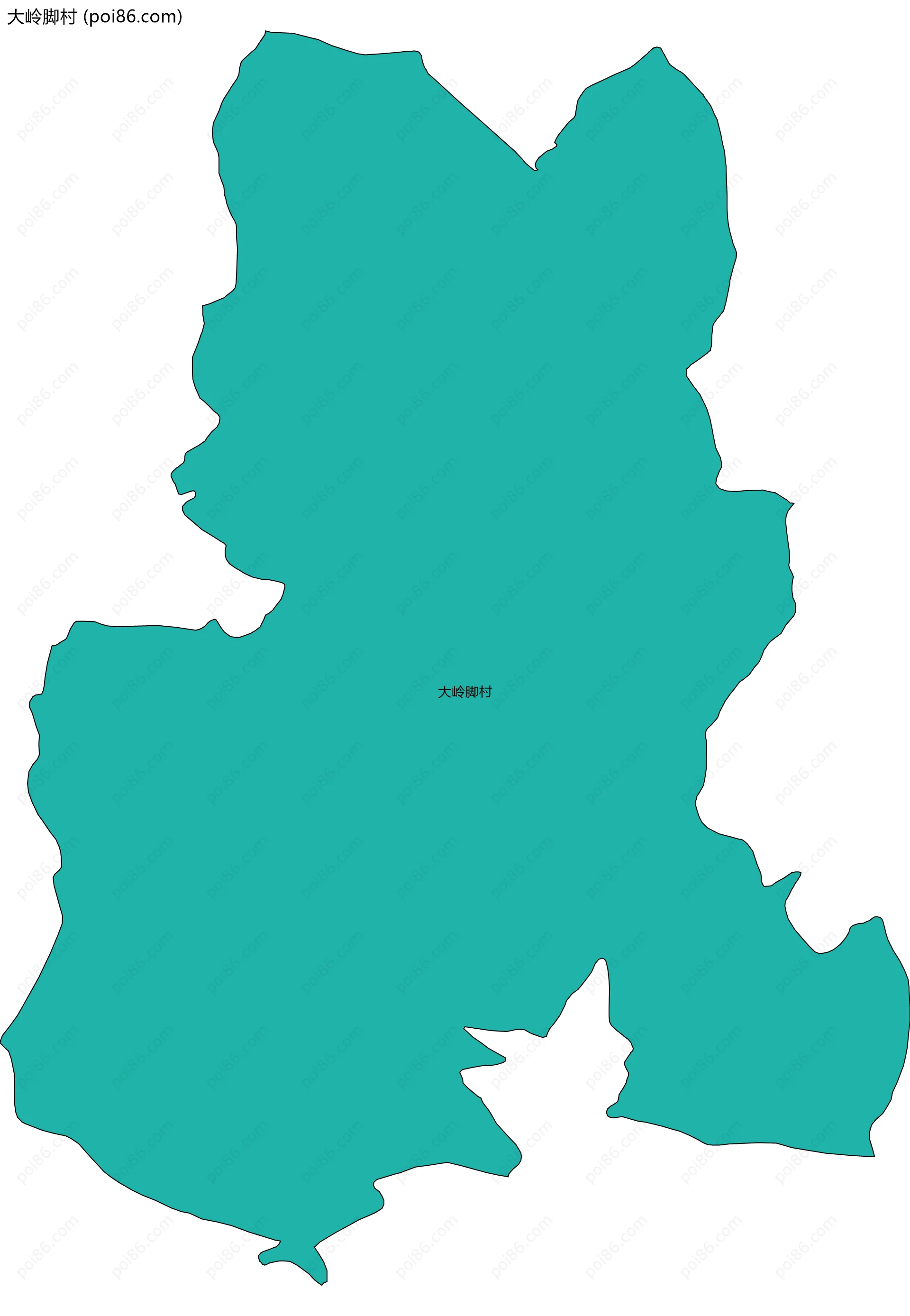 大岭脚村边界地图