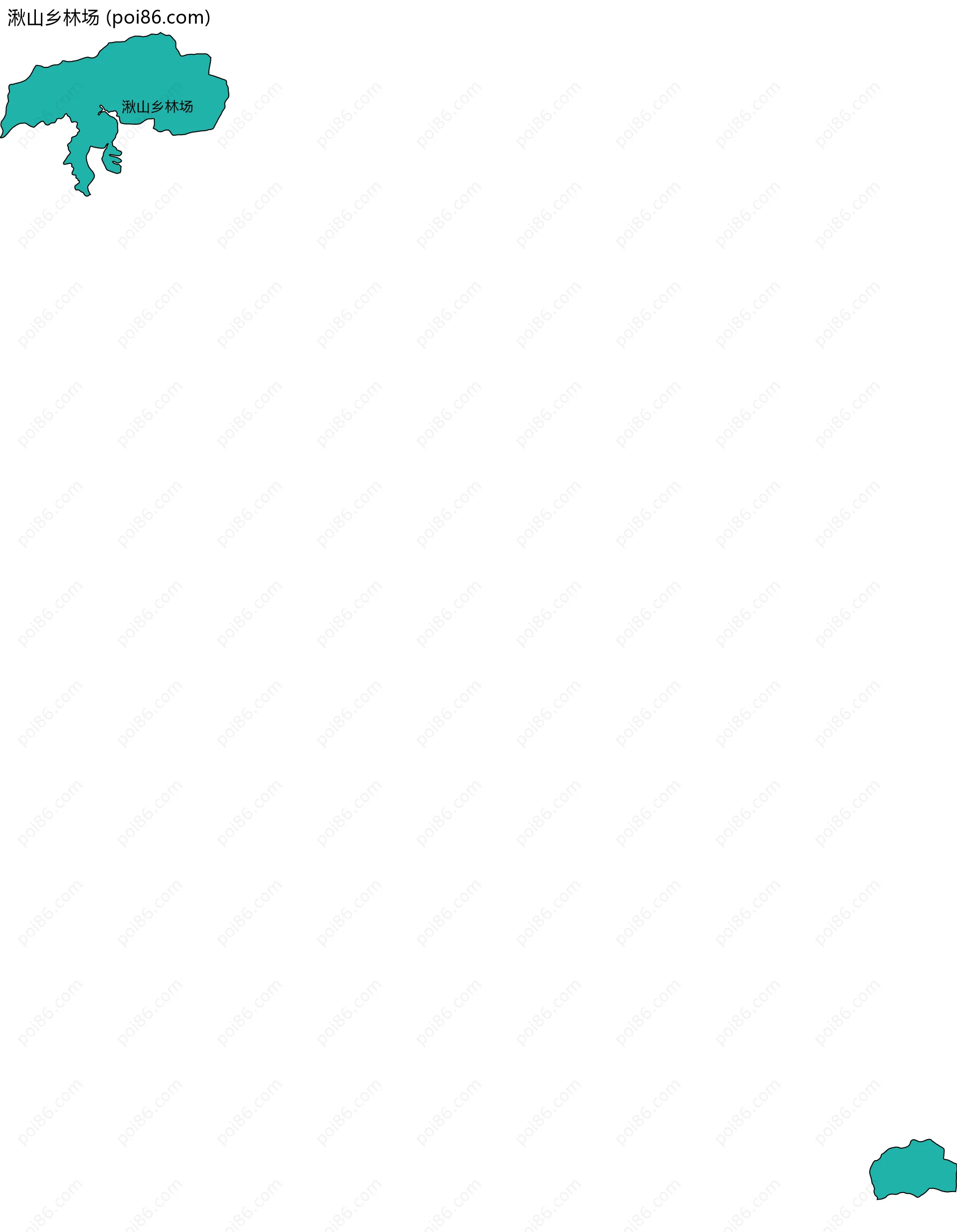 湫山乡林场边界地图