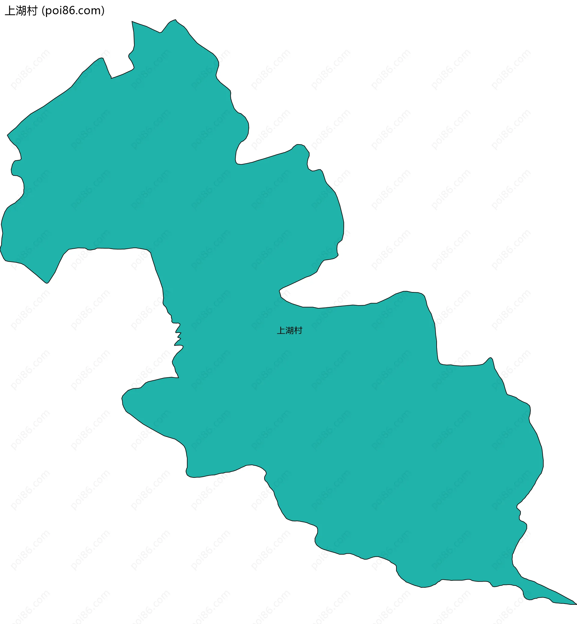 上湖村边界地图