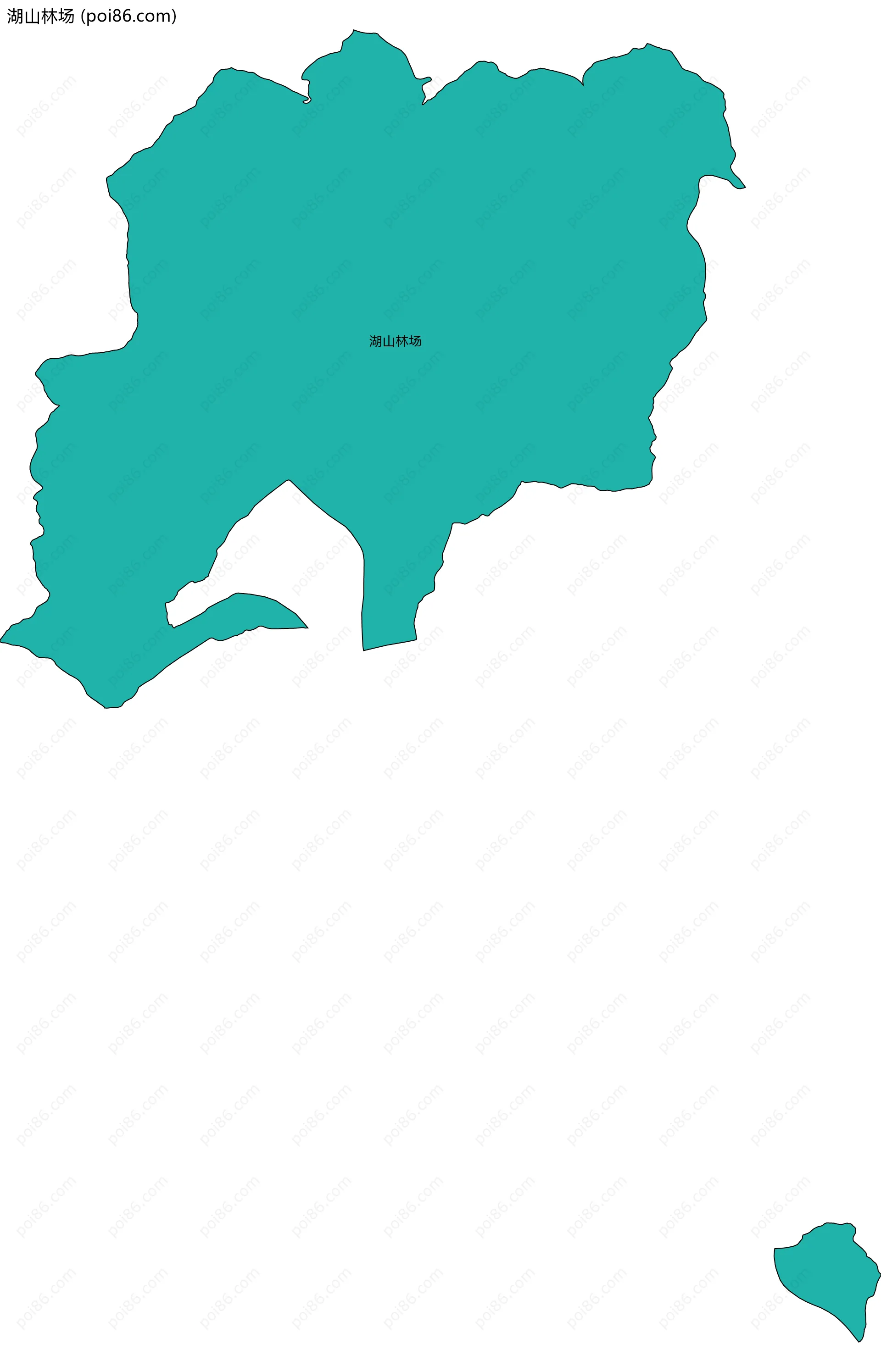 湖山林场边界地图