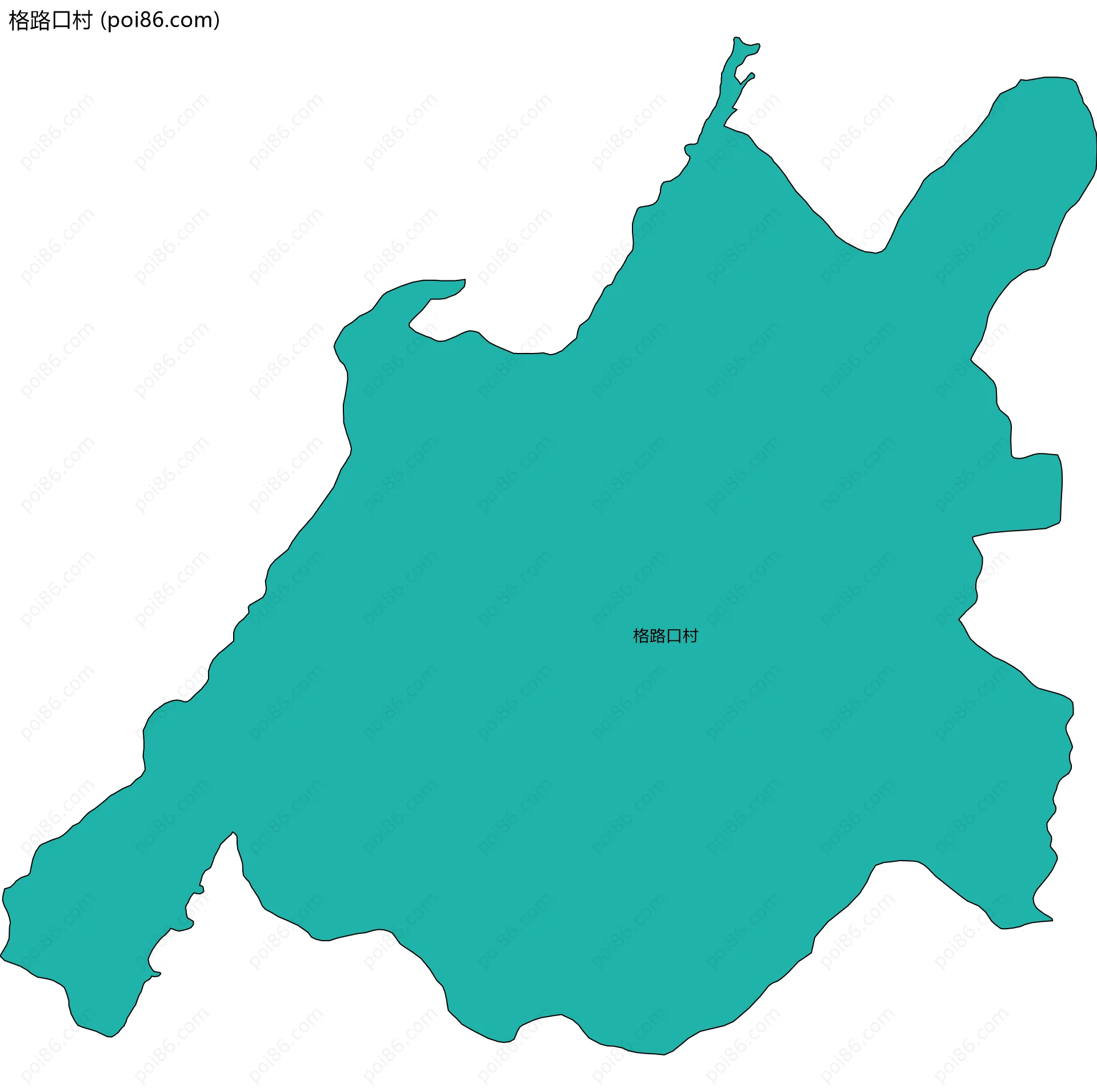 格路口村边界地图