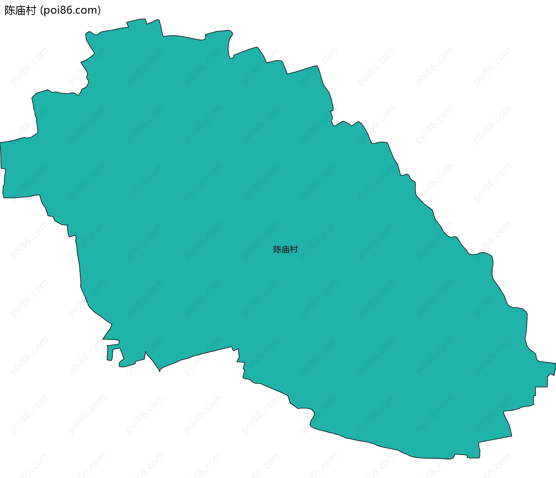 陈庙村边界地图