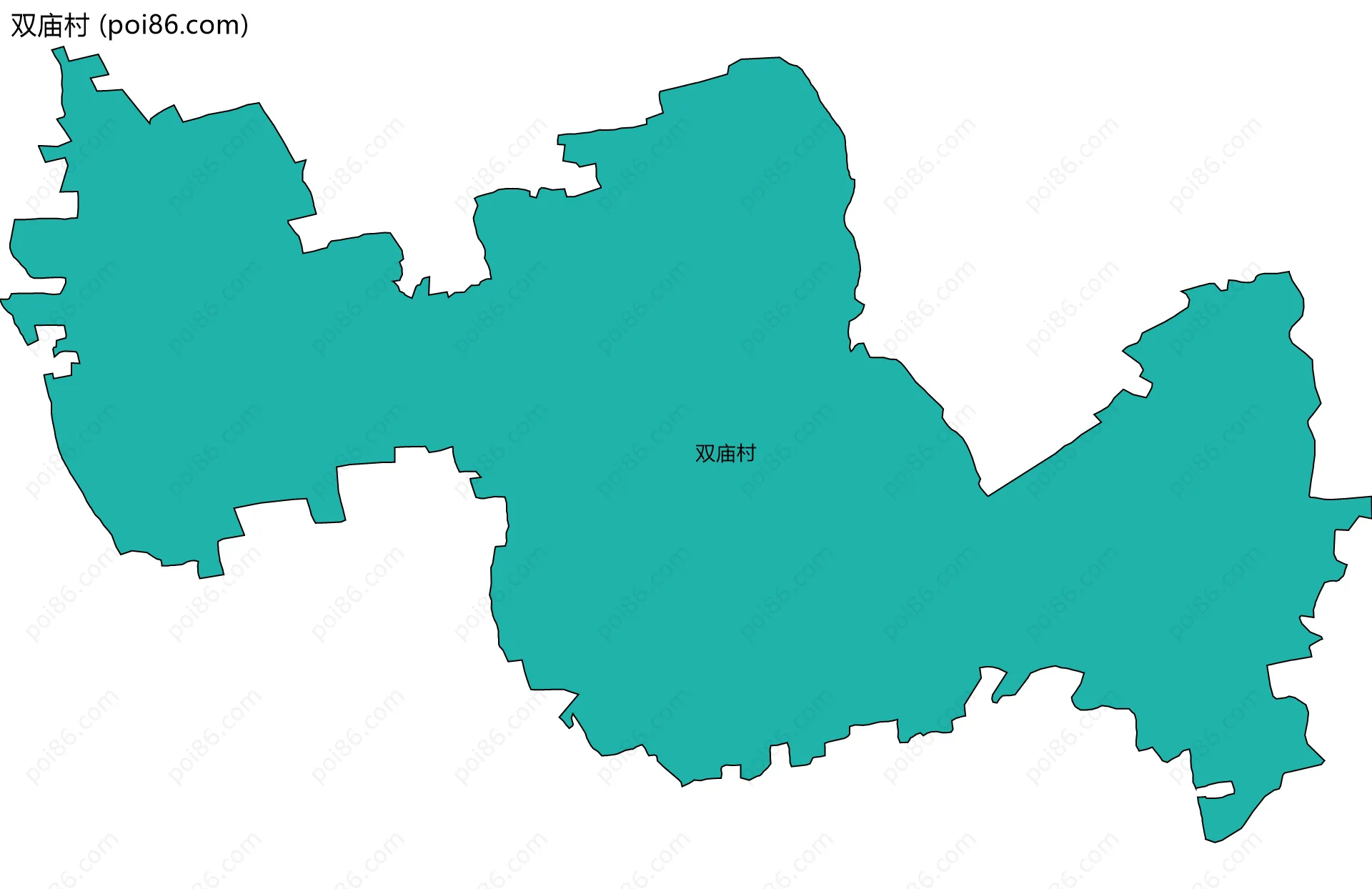 双庙村边界地图