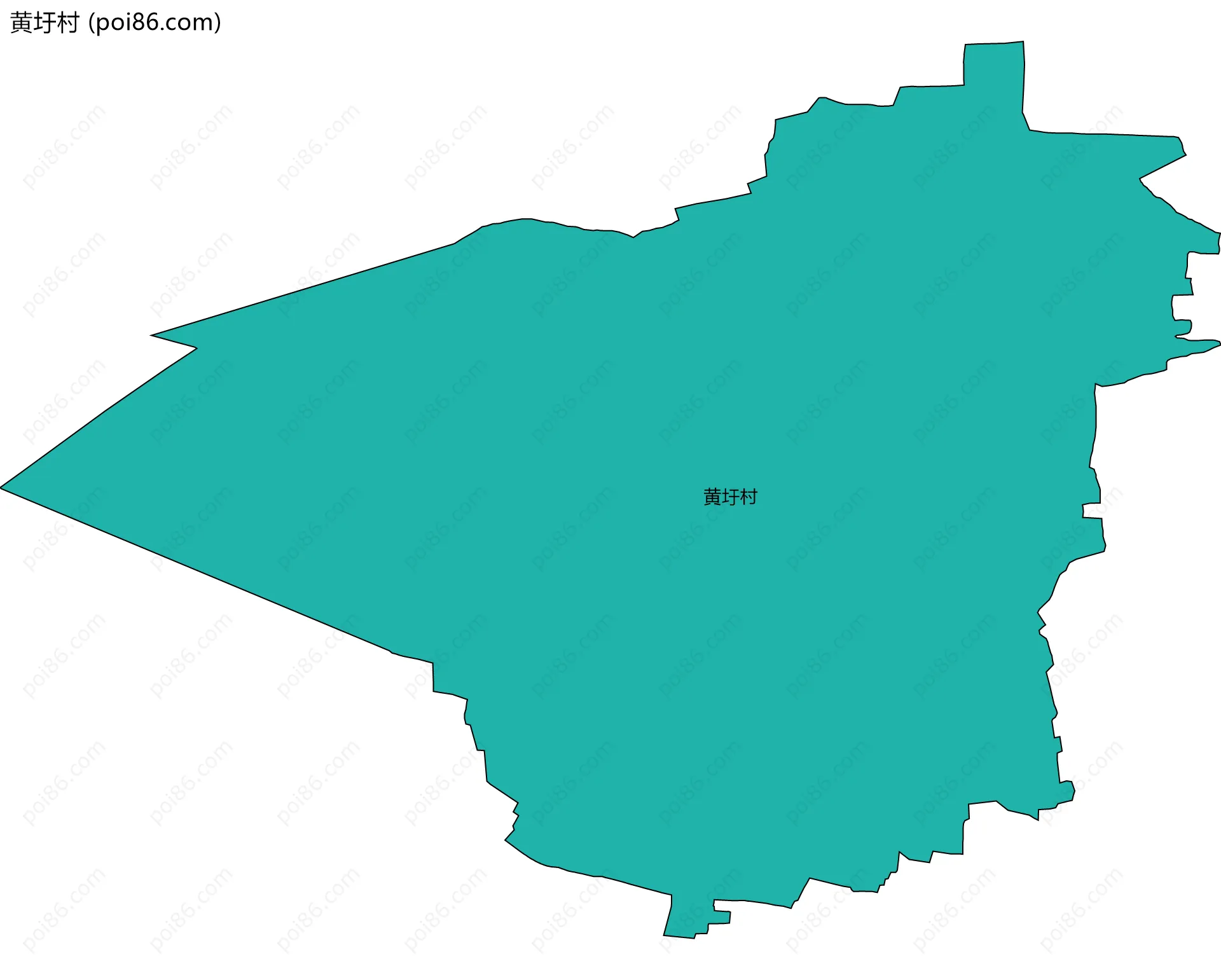 黄圩村边界地图