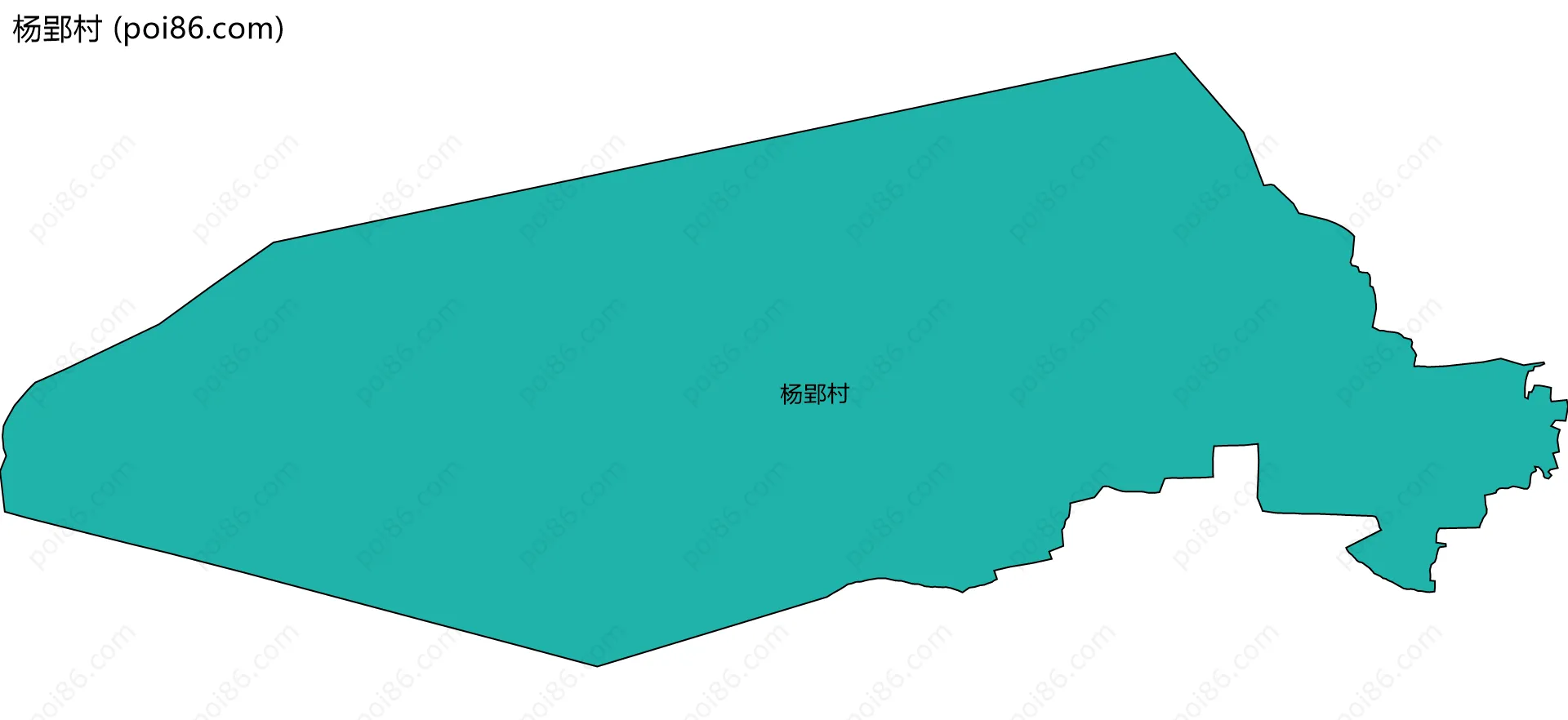 杨郢村边界地图