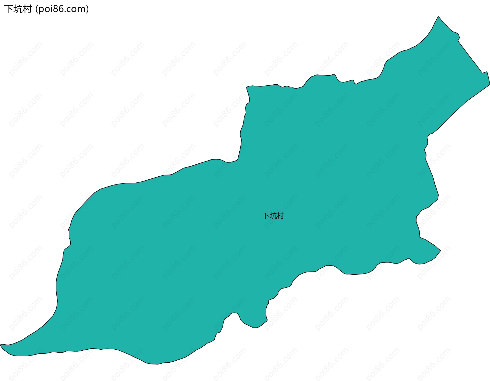 下坑村边界地图