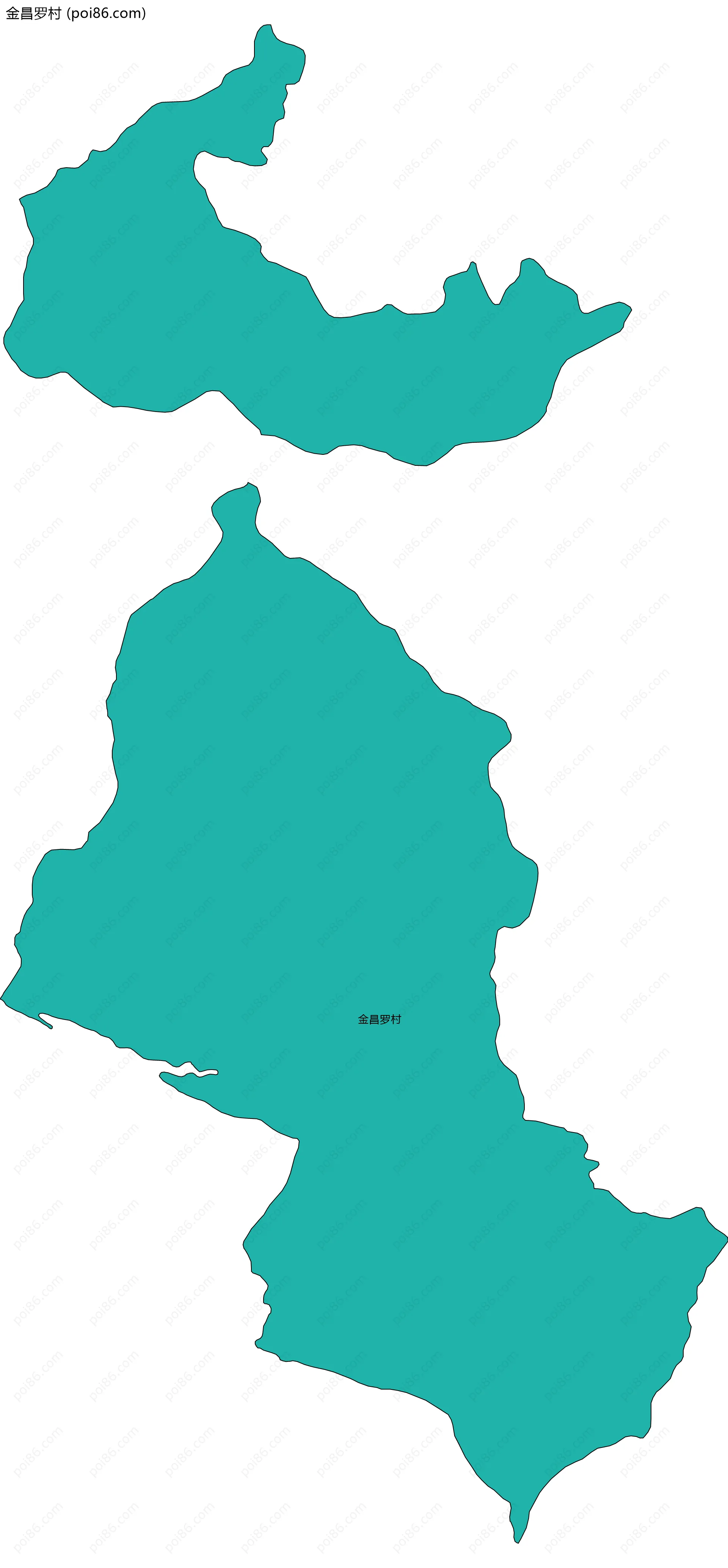 金昌罗村边界地图