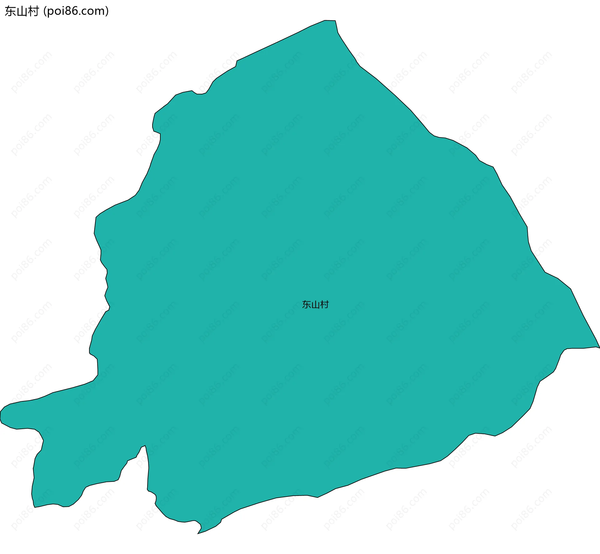 东山村边界地图