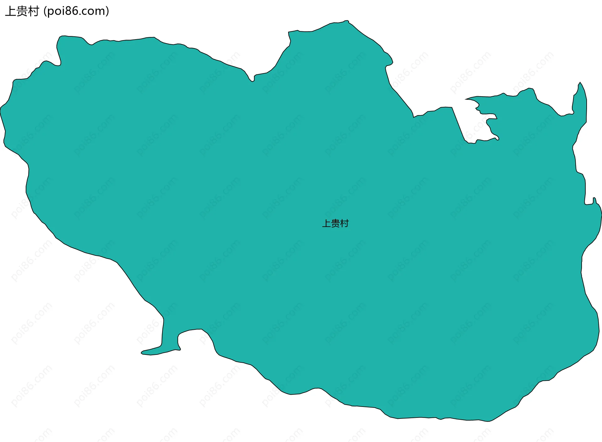 上贵村边界地图