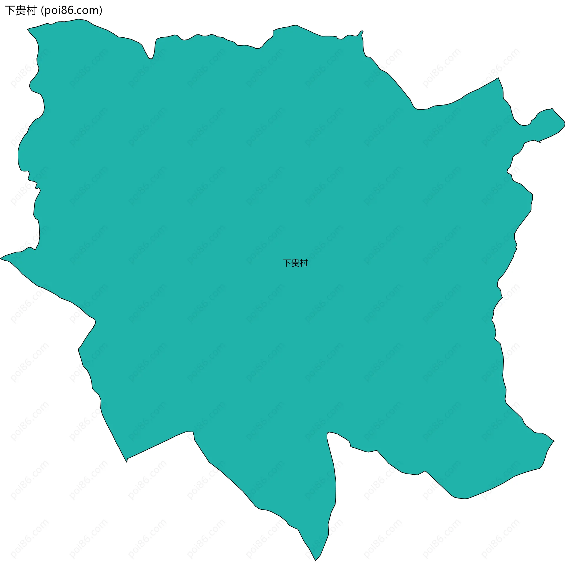 下贵村边界地图