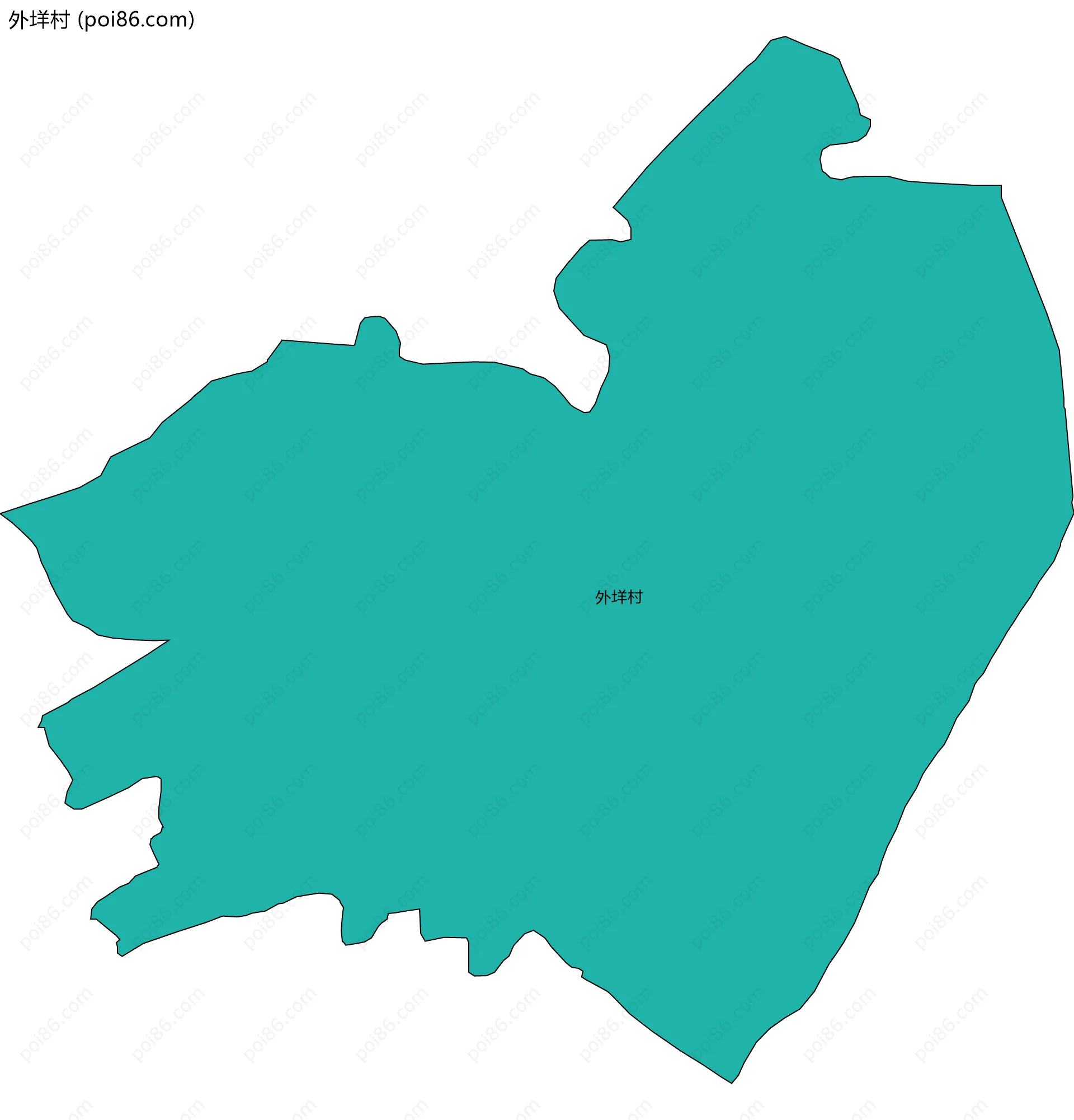 外垟村边界地图