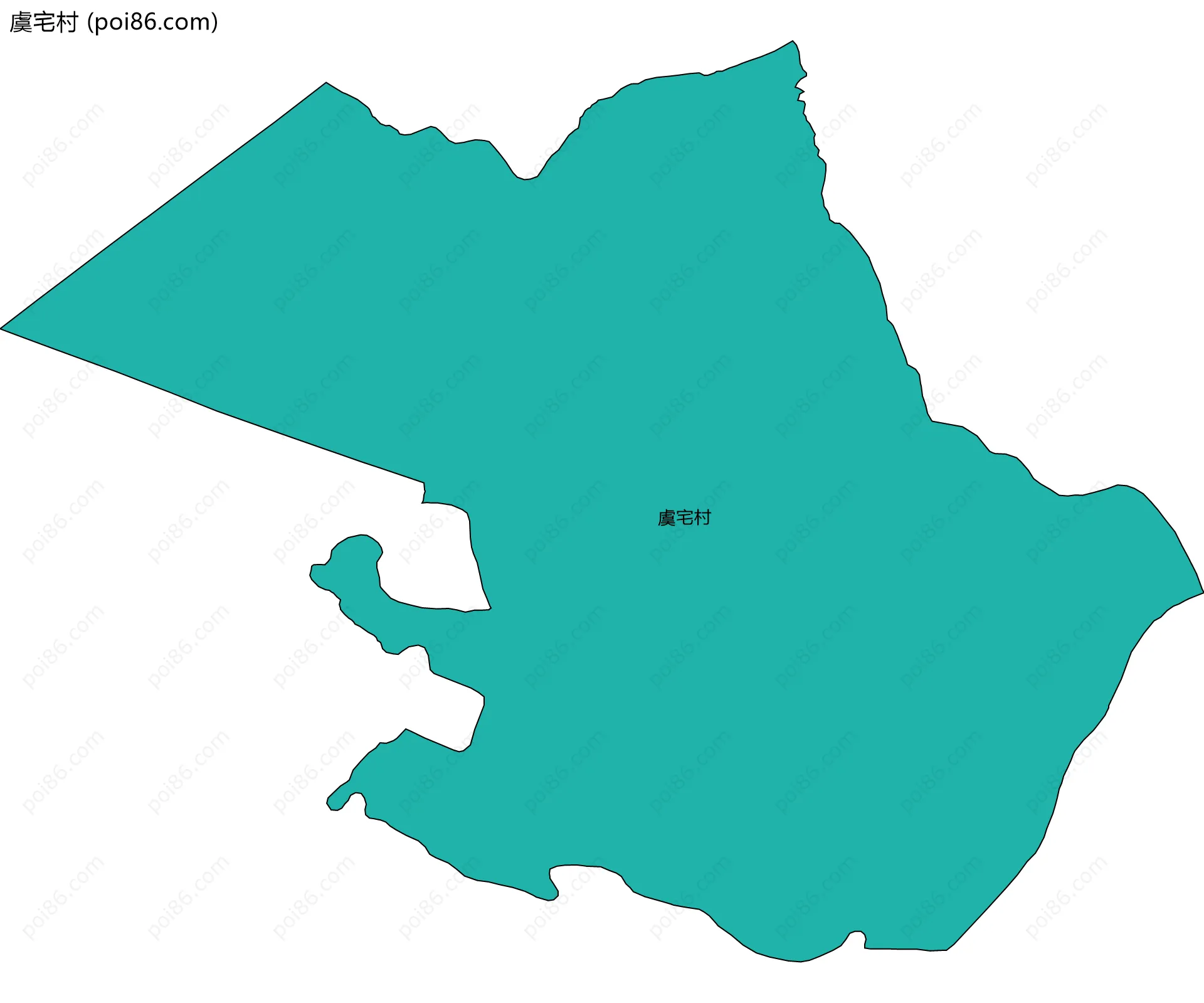 虞宅村边界地图