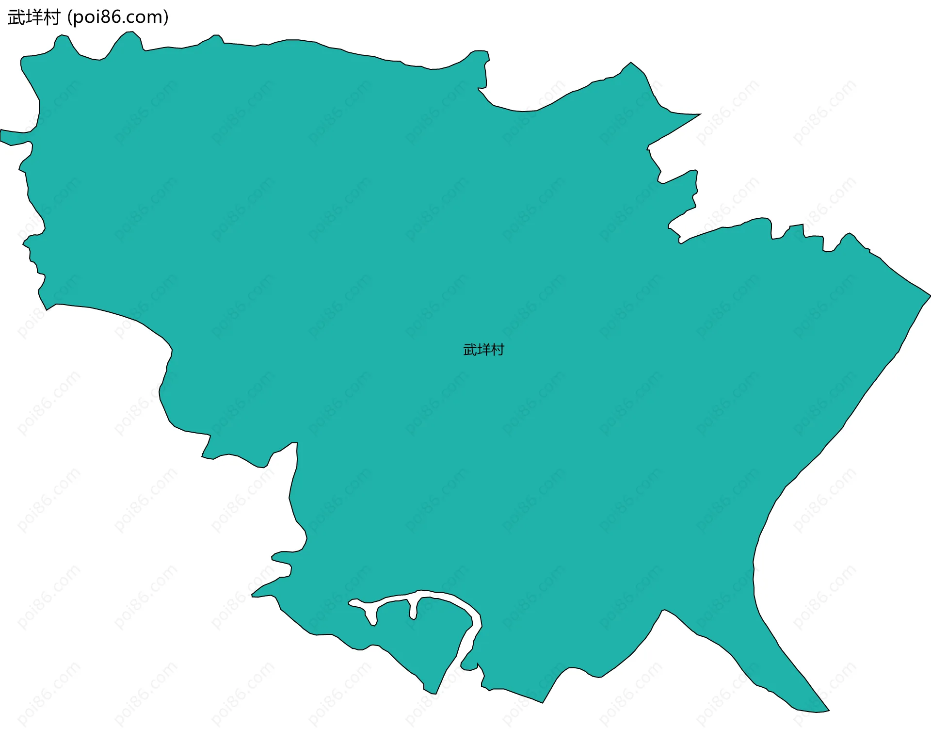 武垟村边界地图