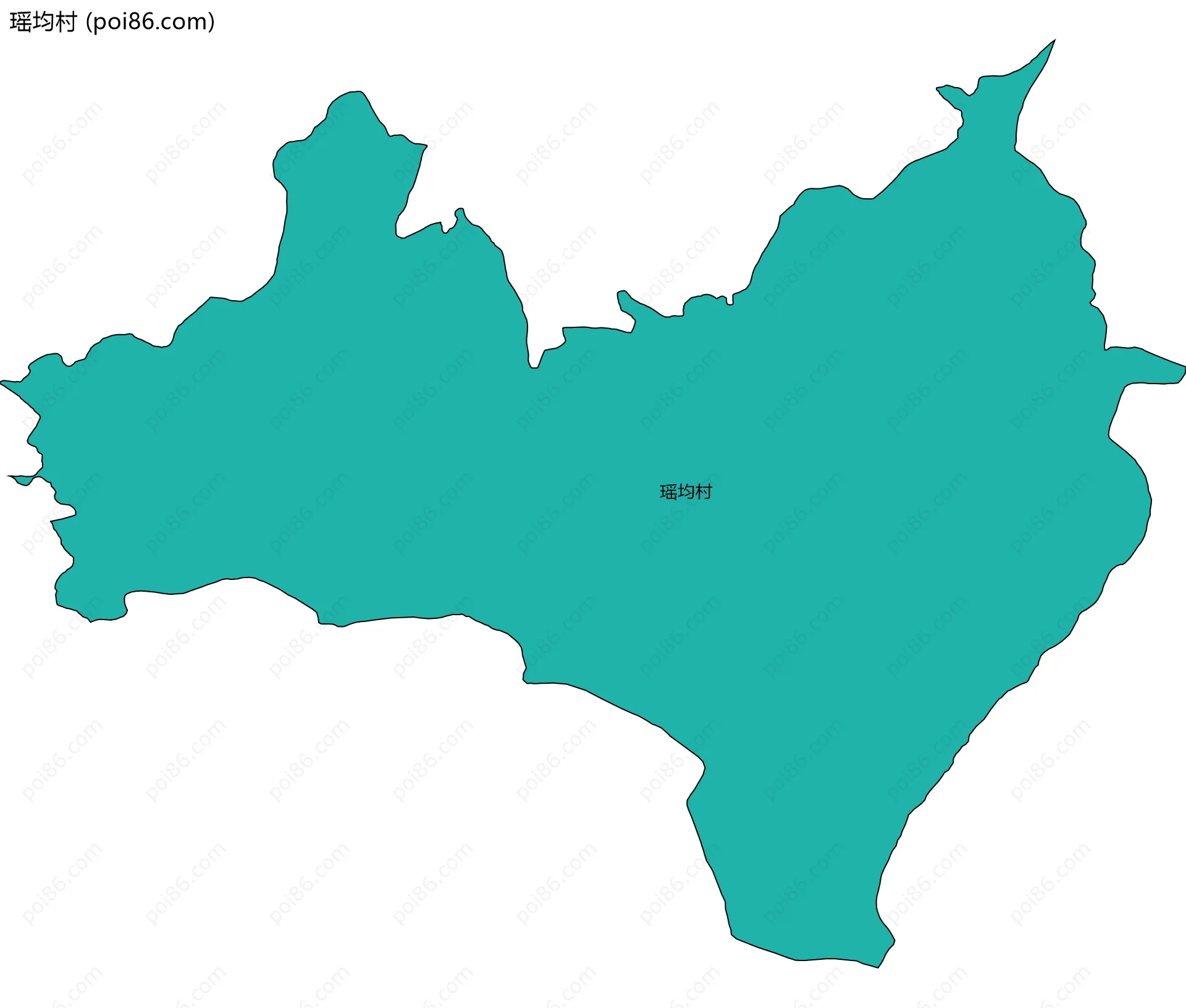 瑶均村边界地图