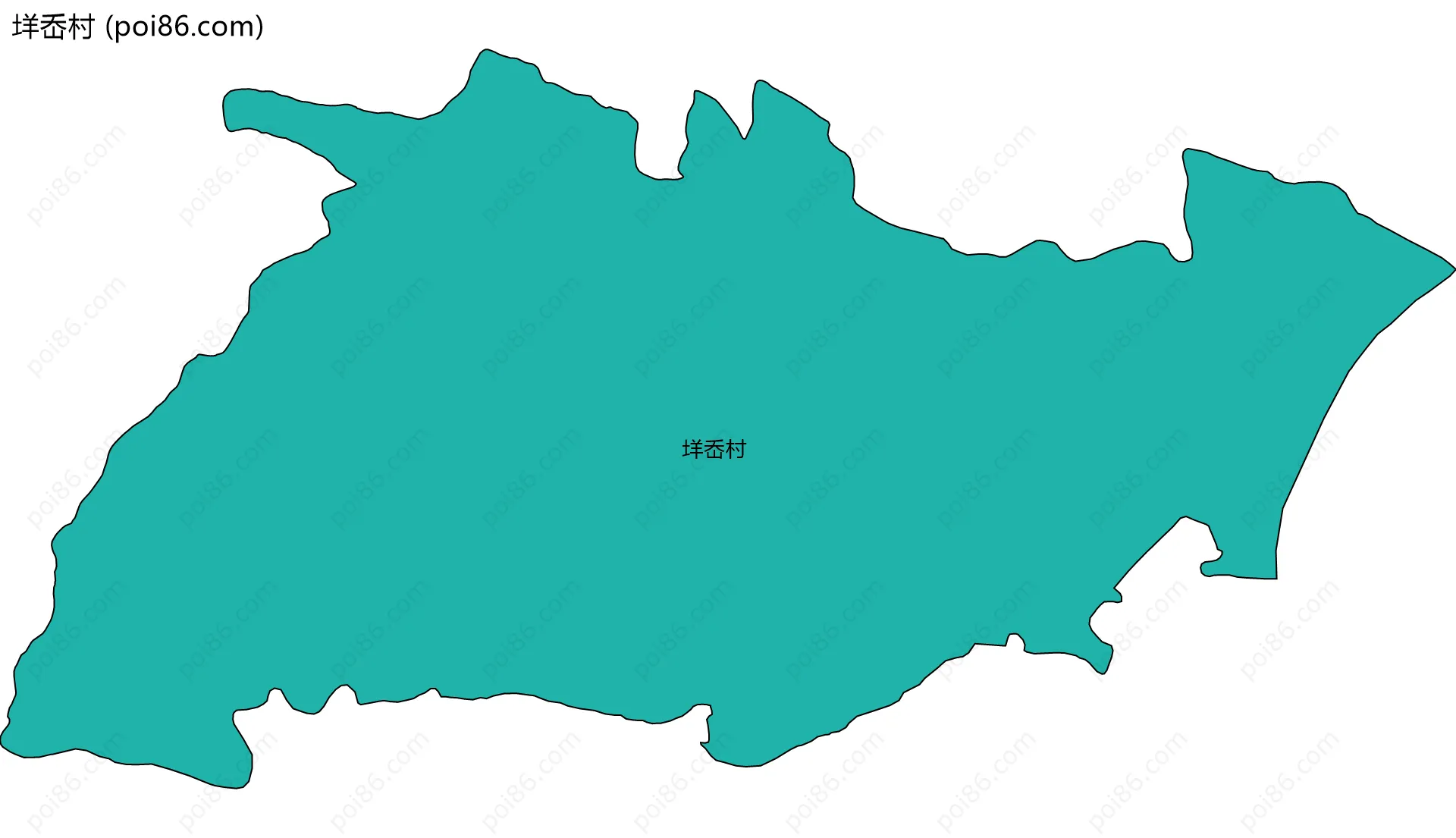 垟岙村边界地图